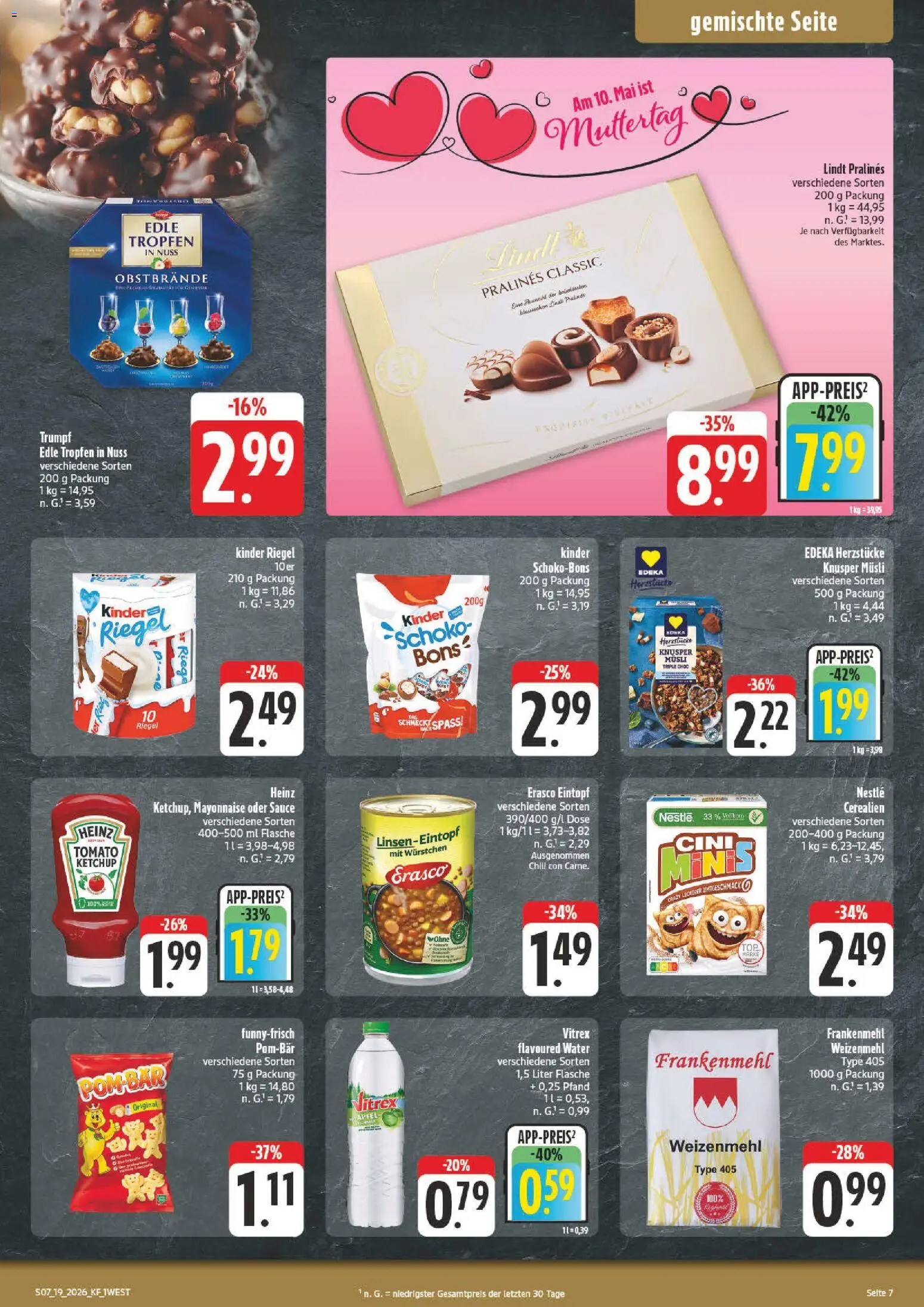 nah & gut Prospekt 	 – gültig ab 04.05.2026 | Seite: 7 | Produkte: Äpfel, Kinder riegel, Lindt, Ketchup