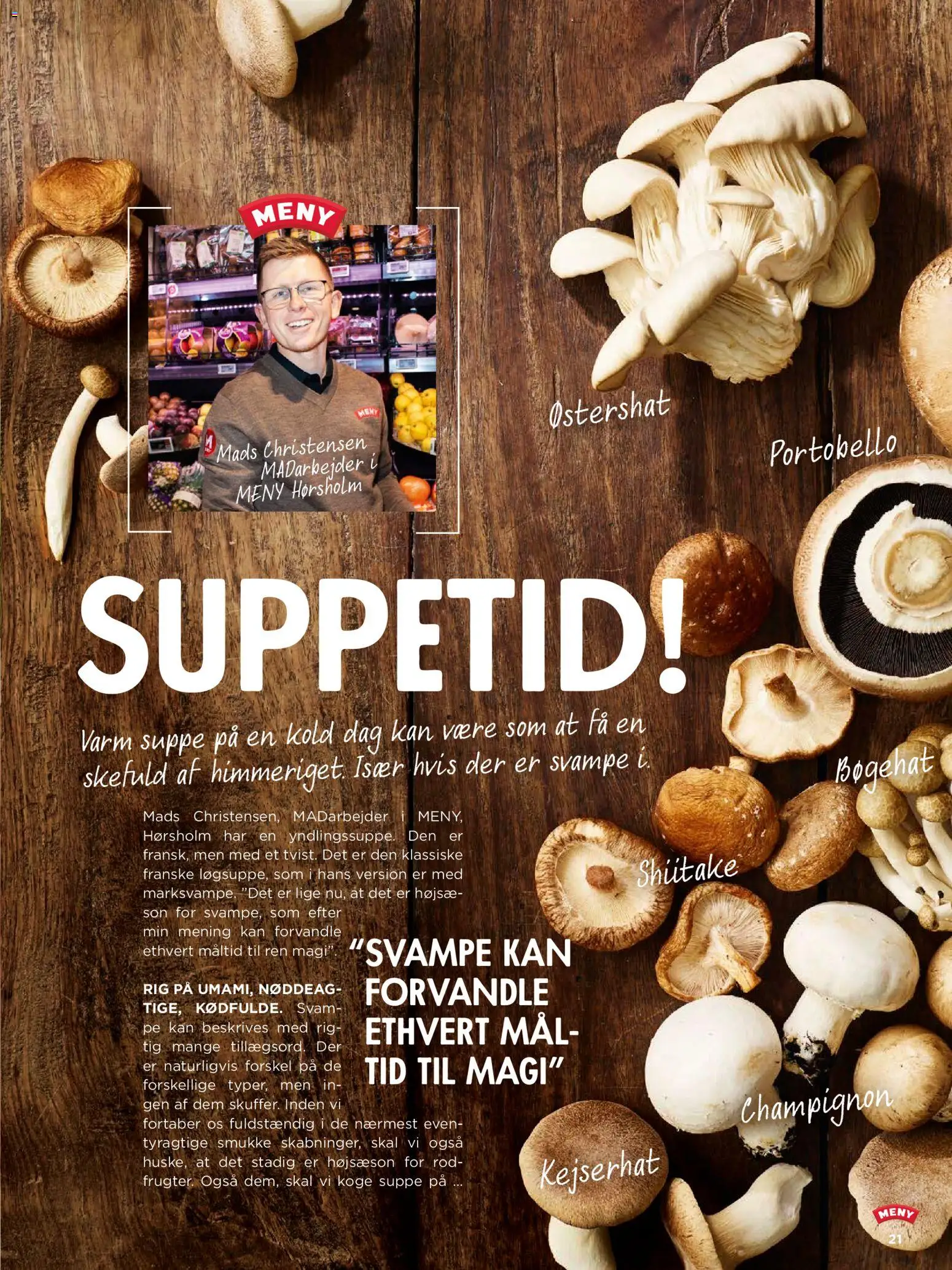 Meny tilbudsavis – gyldig fra 01/10/2026 | Side: 21 | Produkter: Champignon, Svampe, Suppe, Søm