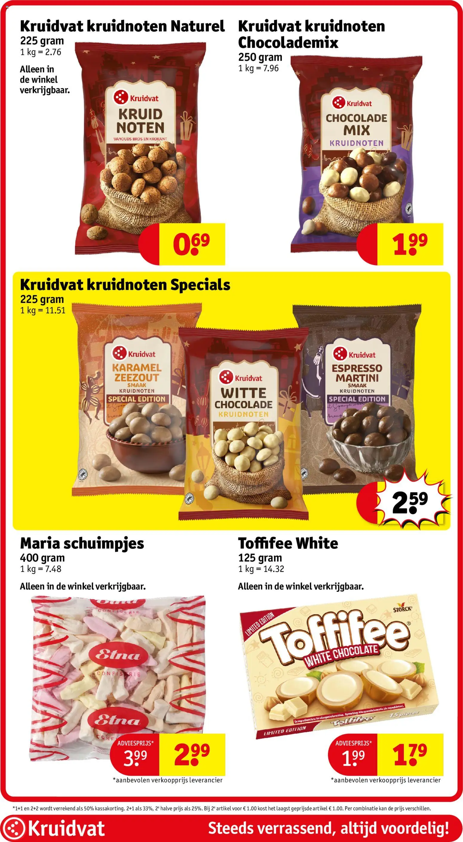 {H1} | Pagina: 58 | Producten: Noten, Zeezout, Martini, Chocolade