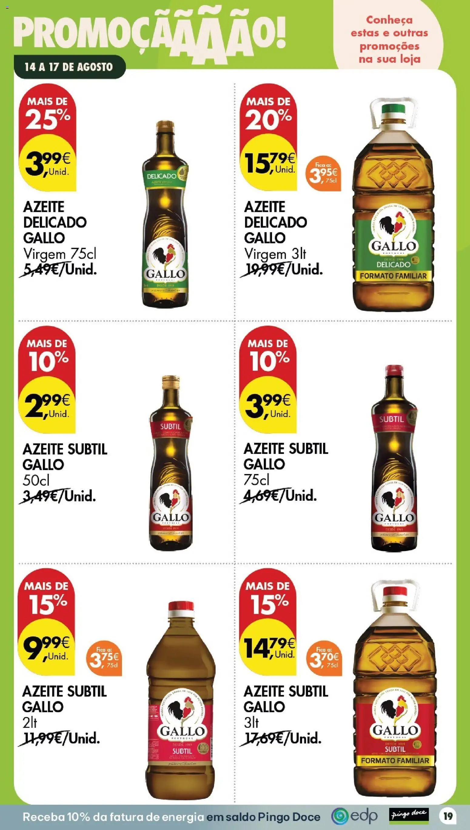 Pingo Doce Poupe este Fim de Semana │ válido de 14/08/2026 | Página: 19 | Produtos: Azeite
