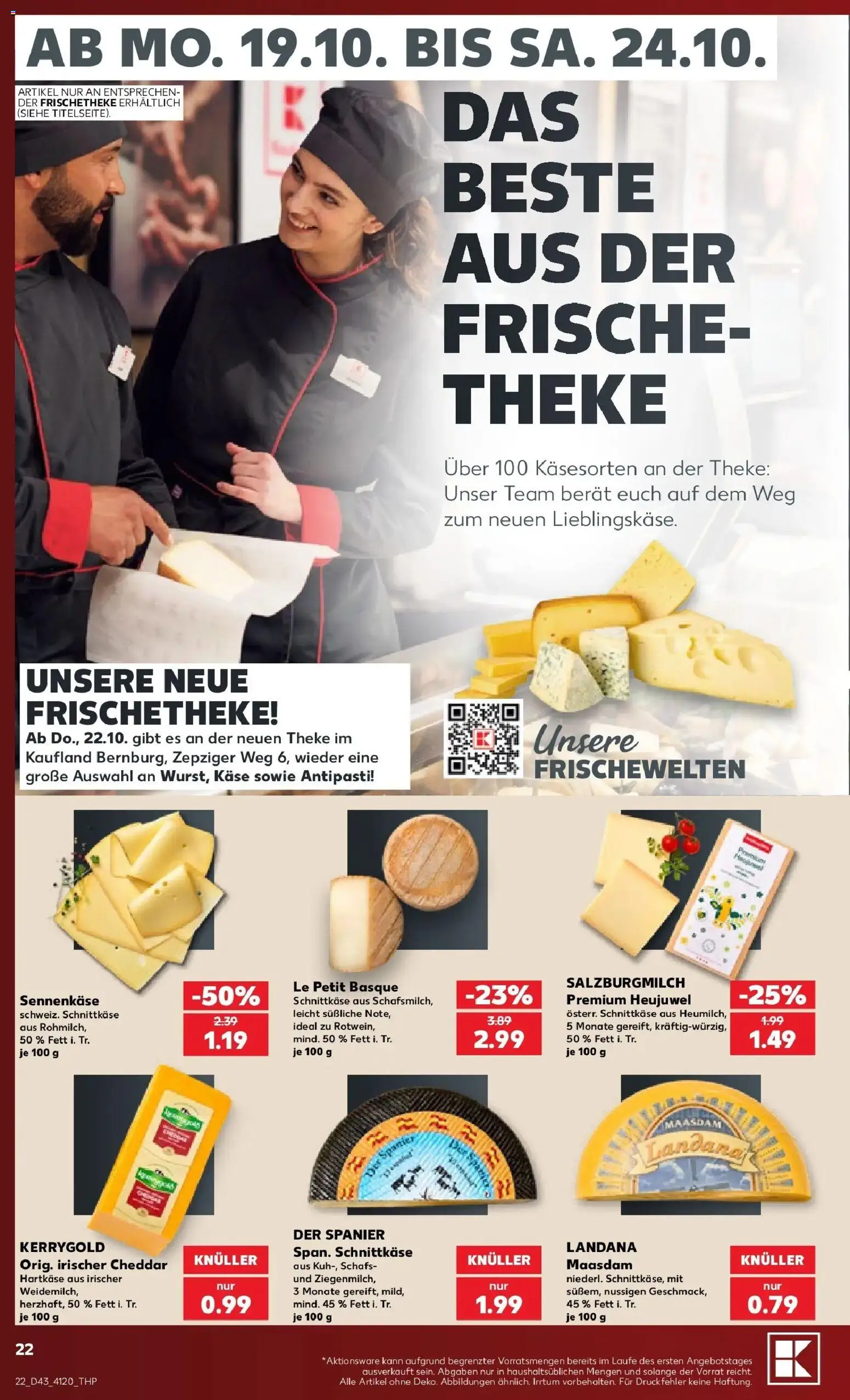 Prospekt Kaufland ab 19.10.2026 » Angebote Online zum Blättern | Seite: 26 | Produkte: Käse, Theke