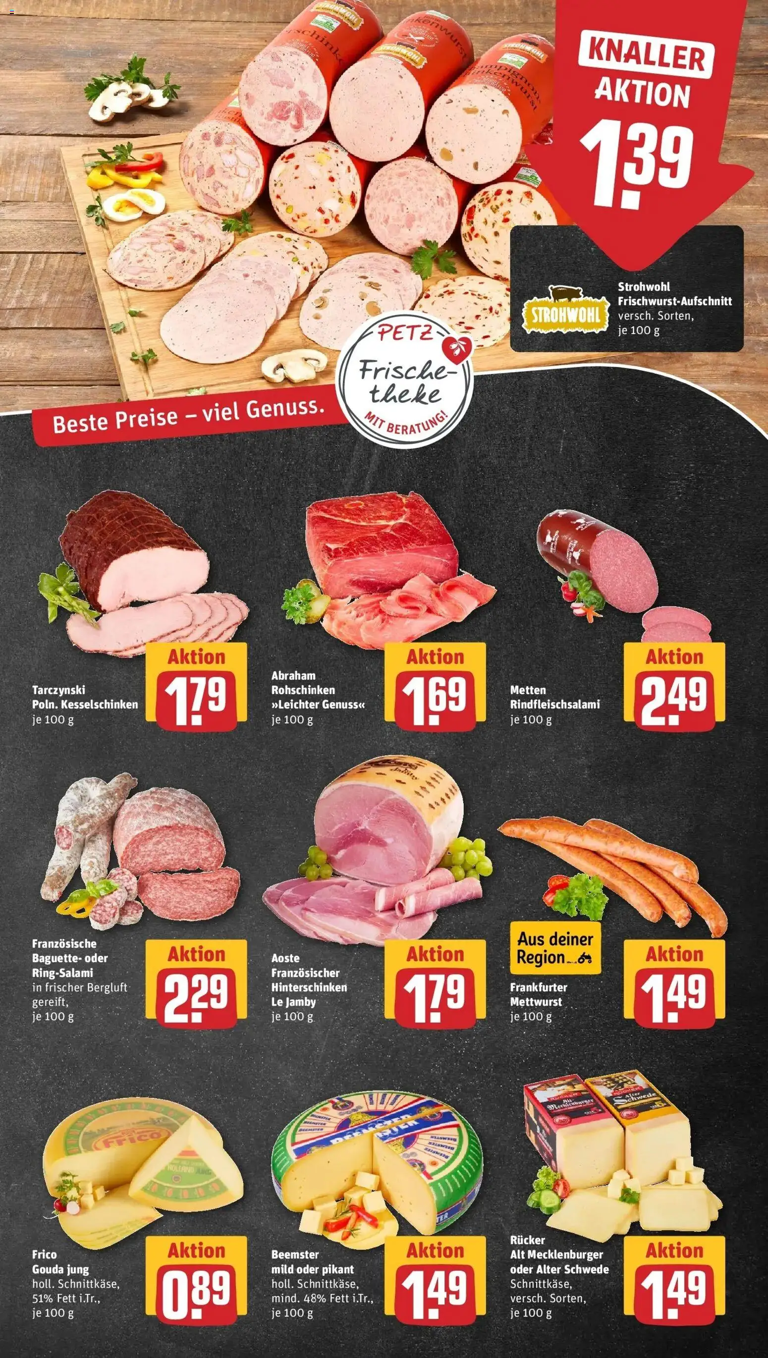 REWE Prospekt ab 10.08.2026 zum Blättern » Angebote | Seite: 7 | Produkte: Gouda, Baguette