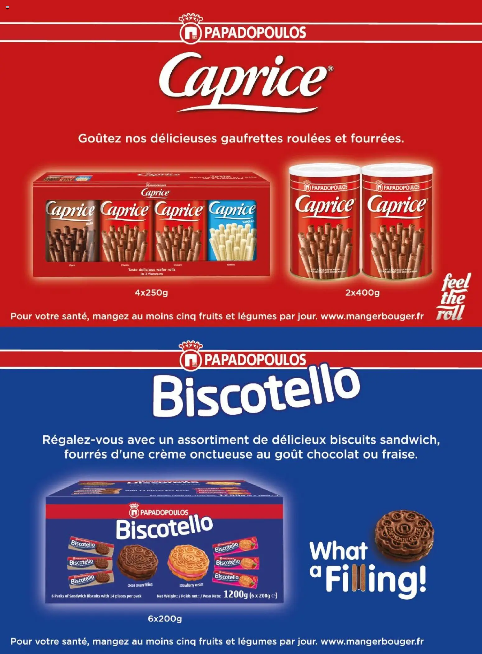 {H1} | Page: 87 | Produits: Sandwich, Chocolat, Crème, Biscuits