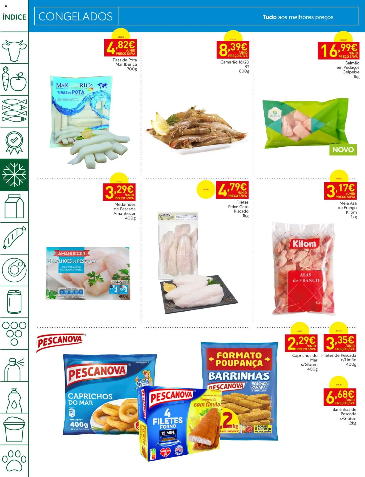 Recheio folheto Madeira │ válido de 25/08/2026 | Página: 10 | Produtos: Frango, Pescada, Camarão, Salmão