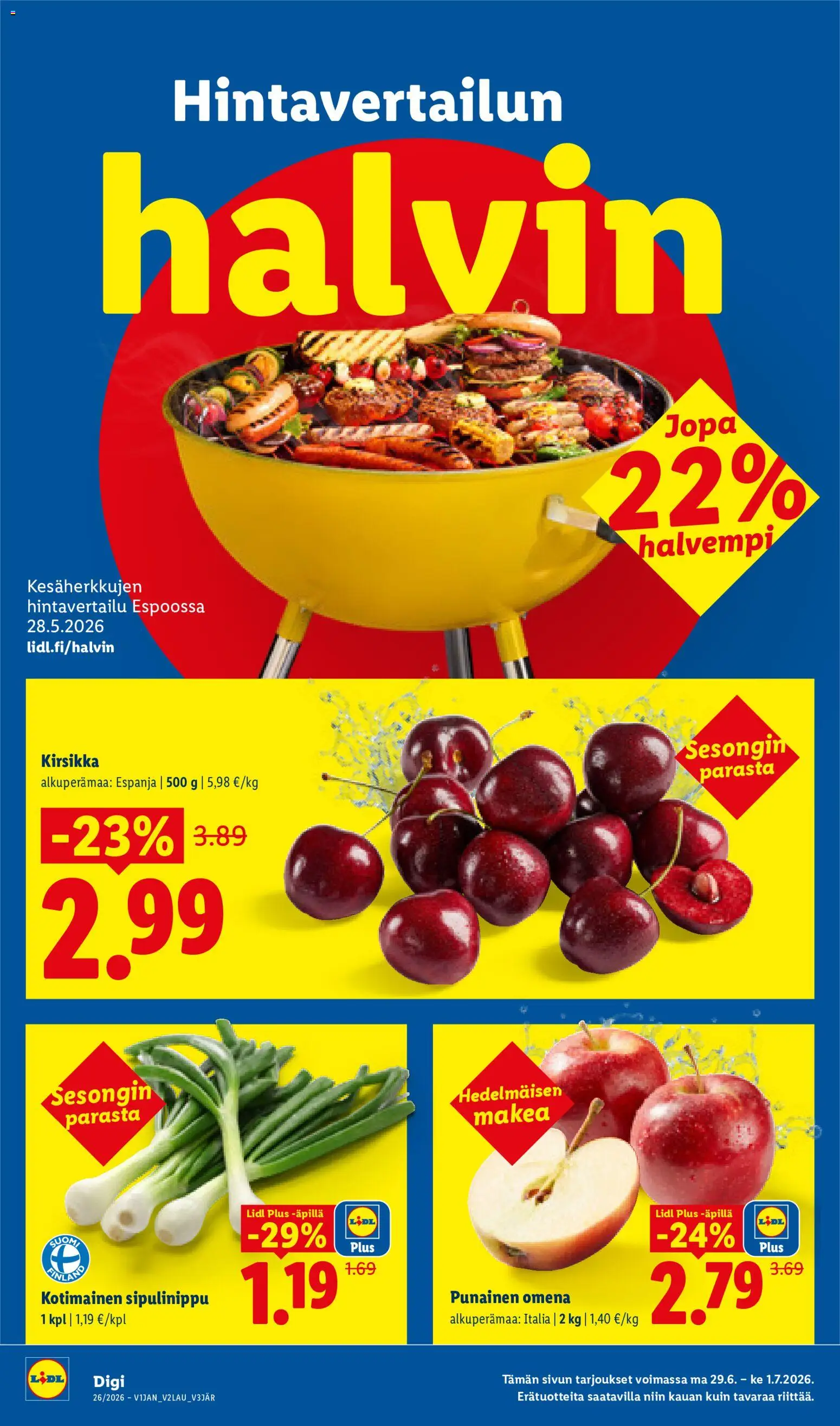 Lidl tarjoukset - Vihti – voimassa 25/06/2026 alkaen | Sivu: 22