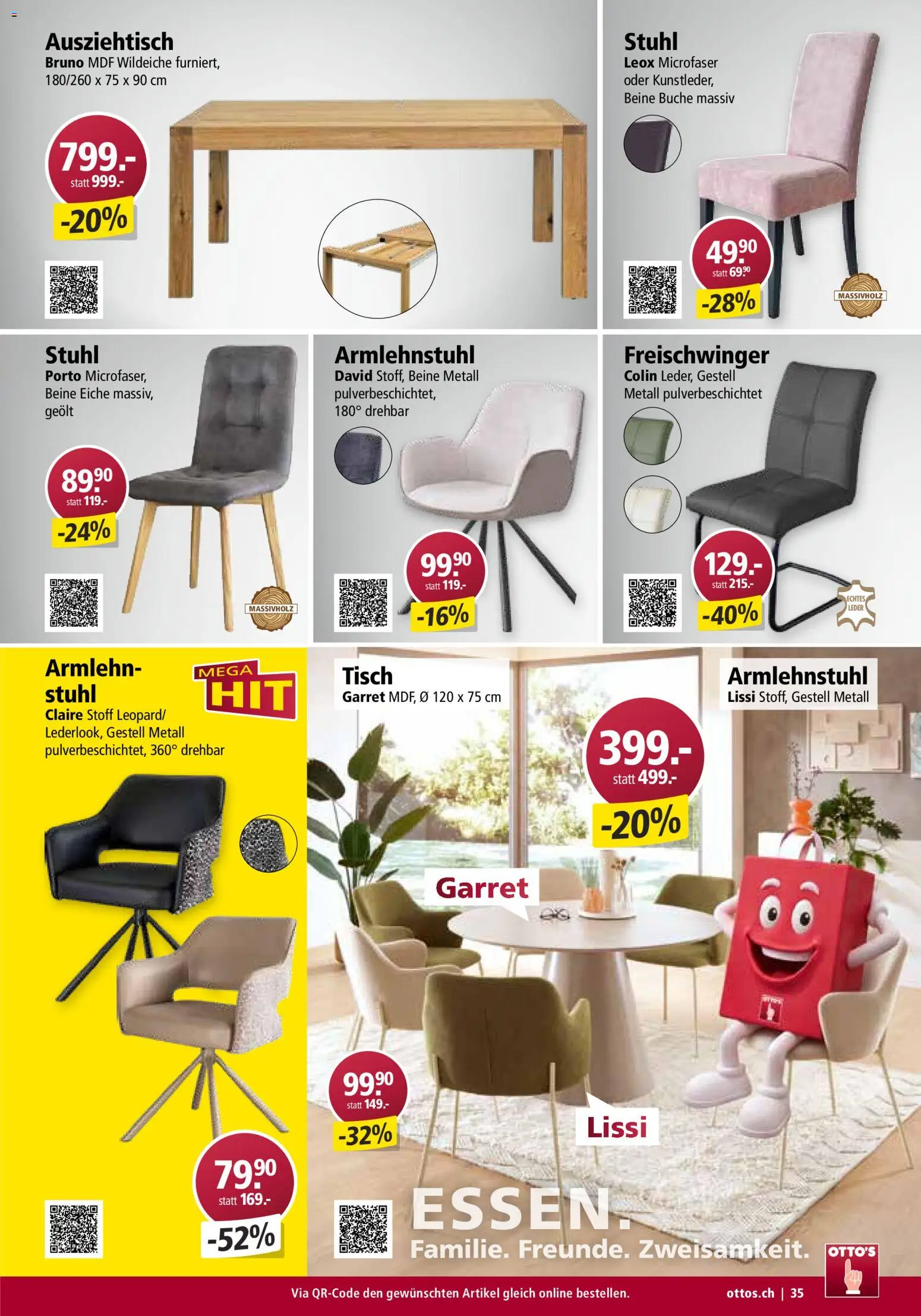 Otto's Aktionen Möbelflyer – gültig ab 01.09.2026 | Seite: 35 | Produkte: Tisch, Stuhl