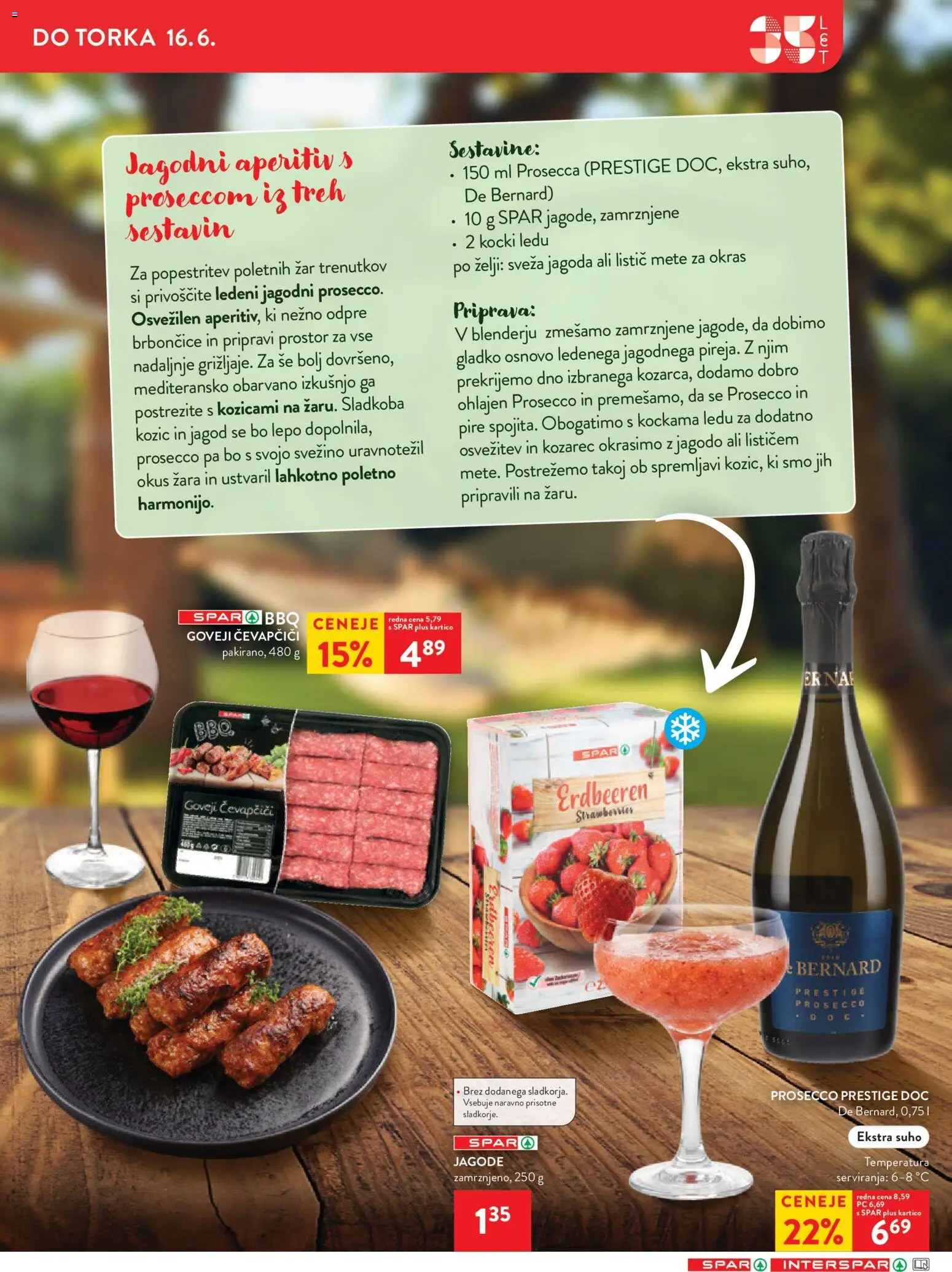 Novi Spar katalog ponudbe – veljaven od 10.06.2026 | Stran: 15 | Izdelki: Kozarec, Čevapčiči, Zar, Jagode