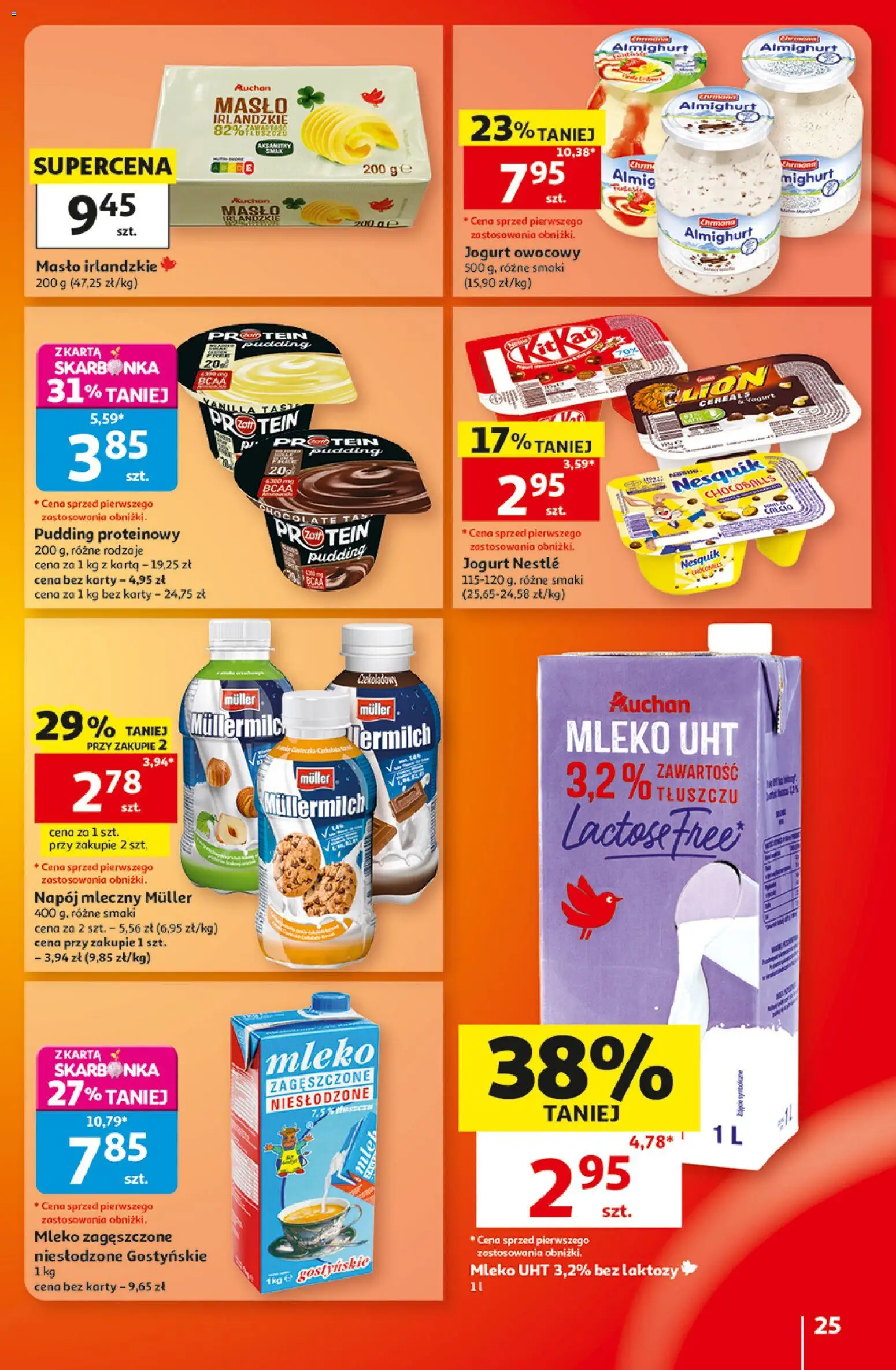 Auchan gazetka - 30 Lat Hipermarket od 10.09.2026 | Strona: 25 | Produkty: Jogurt owocowy, Masło, Jogurt, Mleko UHT