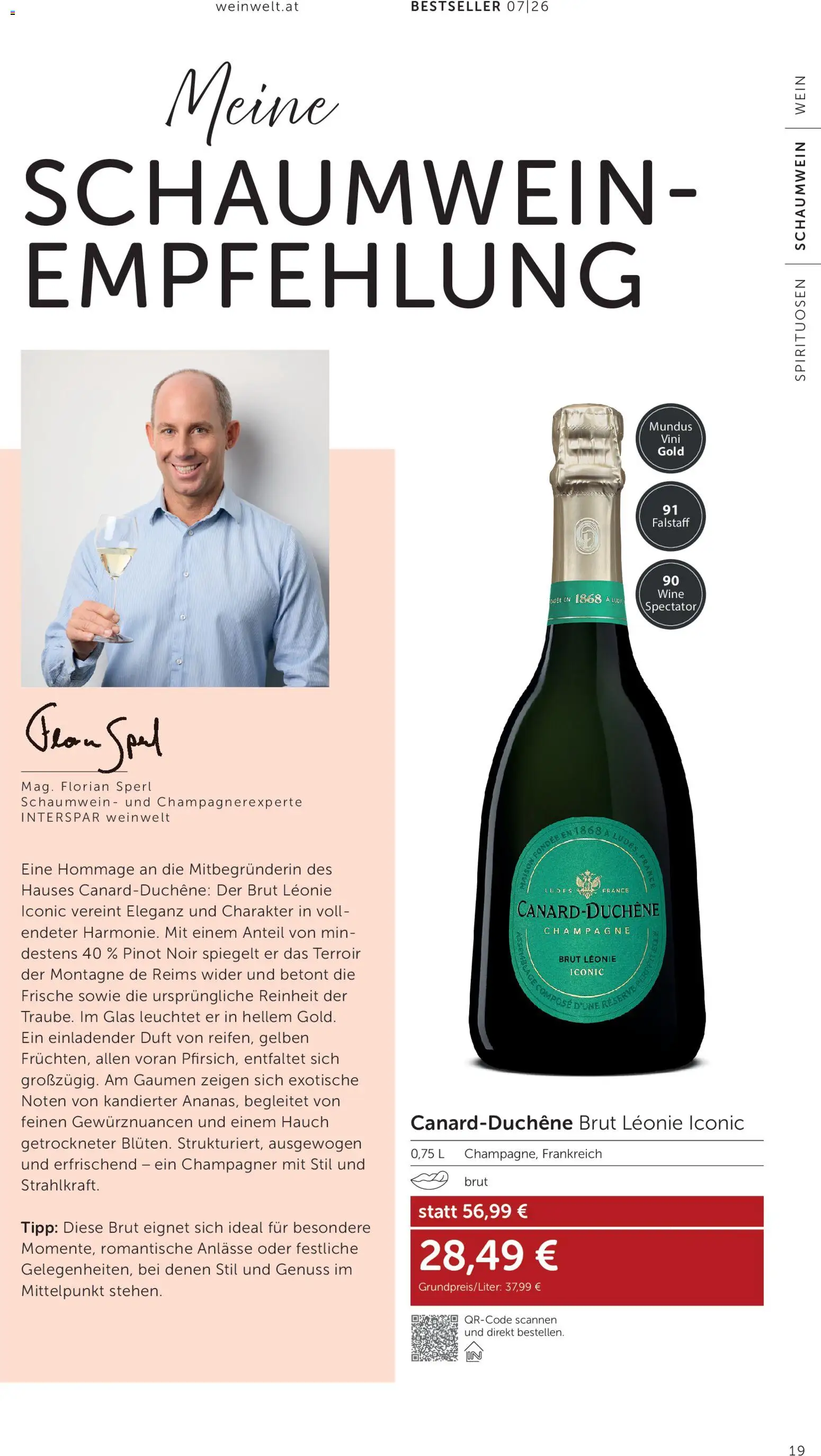 Interspar Wein Welt gültig ab 11.06.2026 | Seite: 19 | Produkte: Duft, Wein