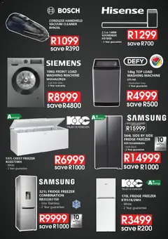 Tafelberg Furnishers specials catalogue – valid from 14/10/2026 | Page: 5 | Products: Freezer, Washing machine, Iron, Chest freezer