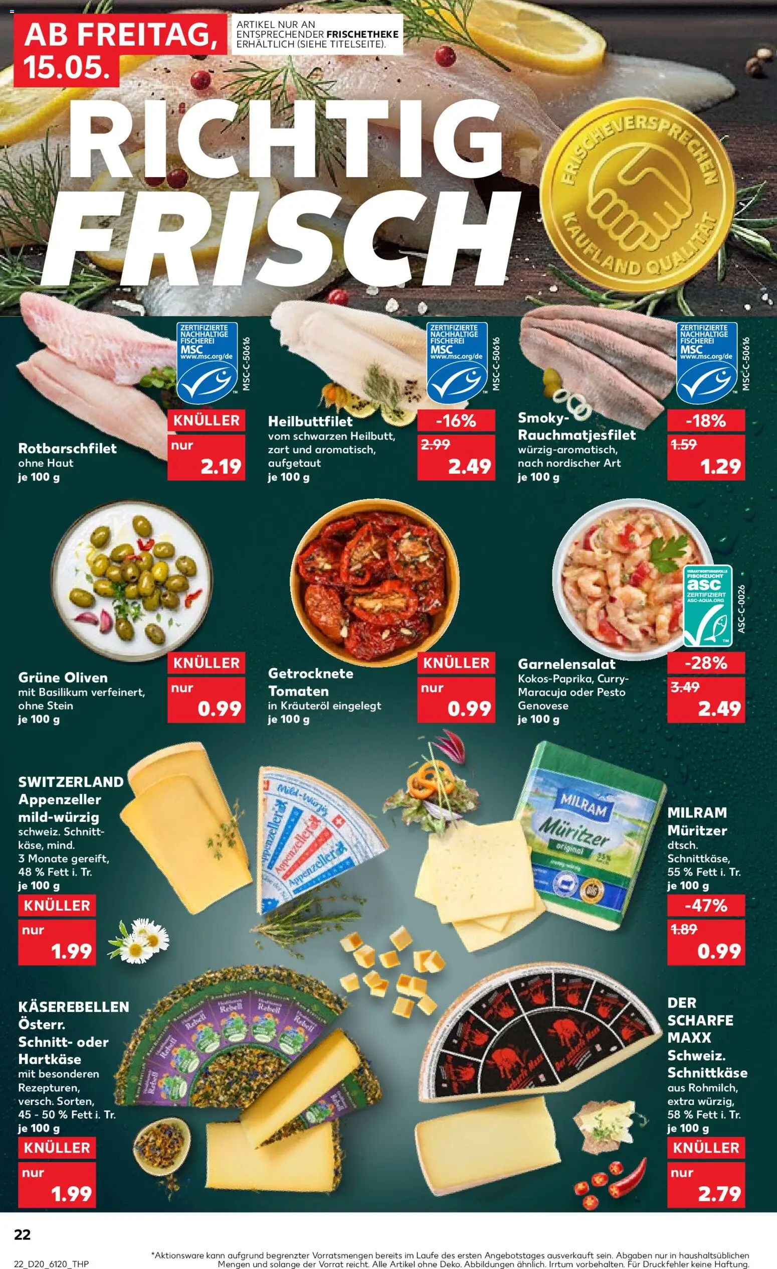 Kaufland Prospekt Bremen	 – gültig ab 15.05.2026 | Seite: 22 | Produkte: Tomaten, Milram