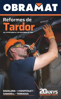 Vista previa Obramat - Reformas Otono Imprenta Almacenes 20 Barcelona 2026 válido desde el 09/10/2026
