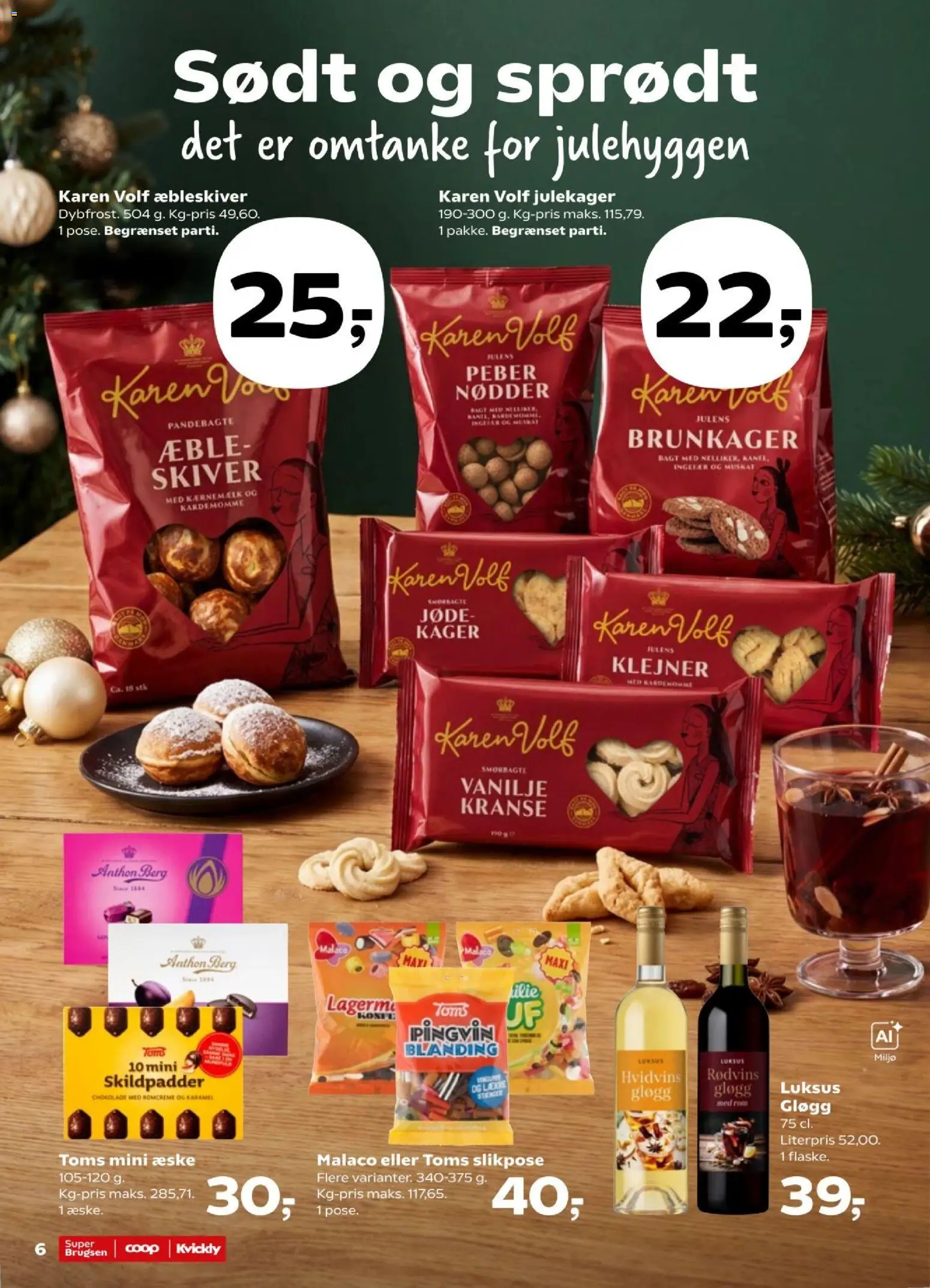 Kvickly tilbudsavis – gyldig fra 09/10/2026 | Side: 6 | Produkter: Brunkager, Nødder, Kager, Vanilje