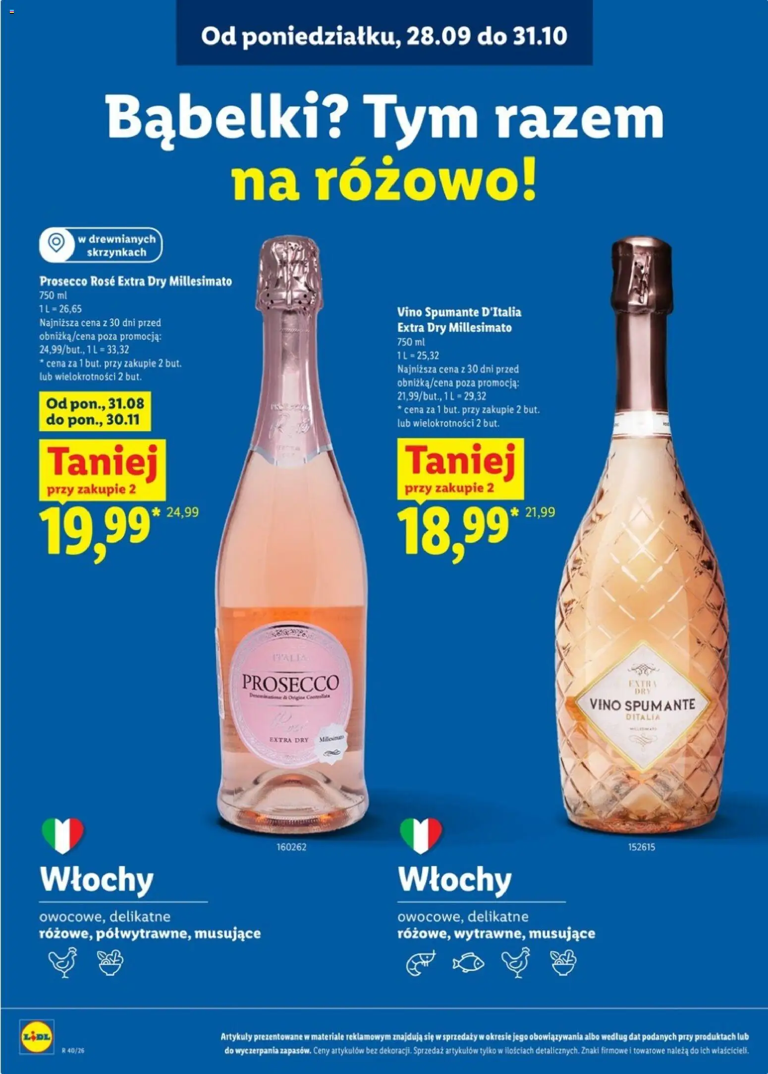 Lidl Katalog karta win od 28.09.2026 | Strona: 13 | Produkty: Prosecco