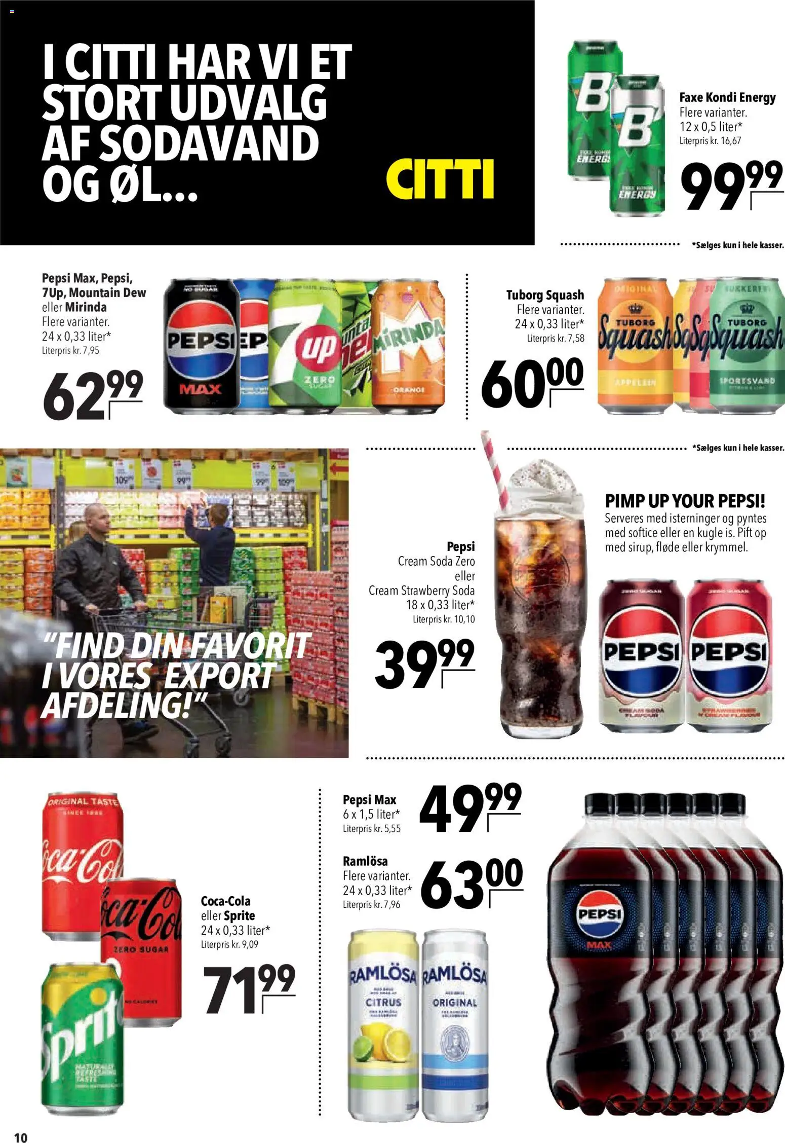 CITTI Markt Dänemark-Werbung – gültig ab 03.06.2026 | Seite: 10 | Produkte: Pepsi max, Sprite, Energy, Öl