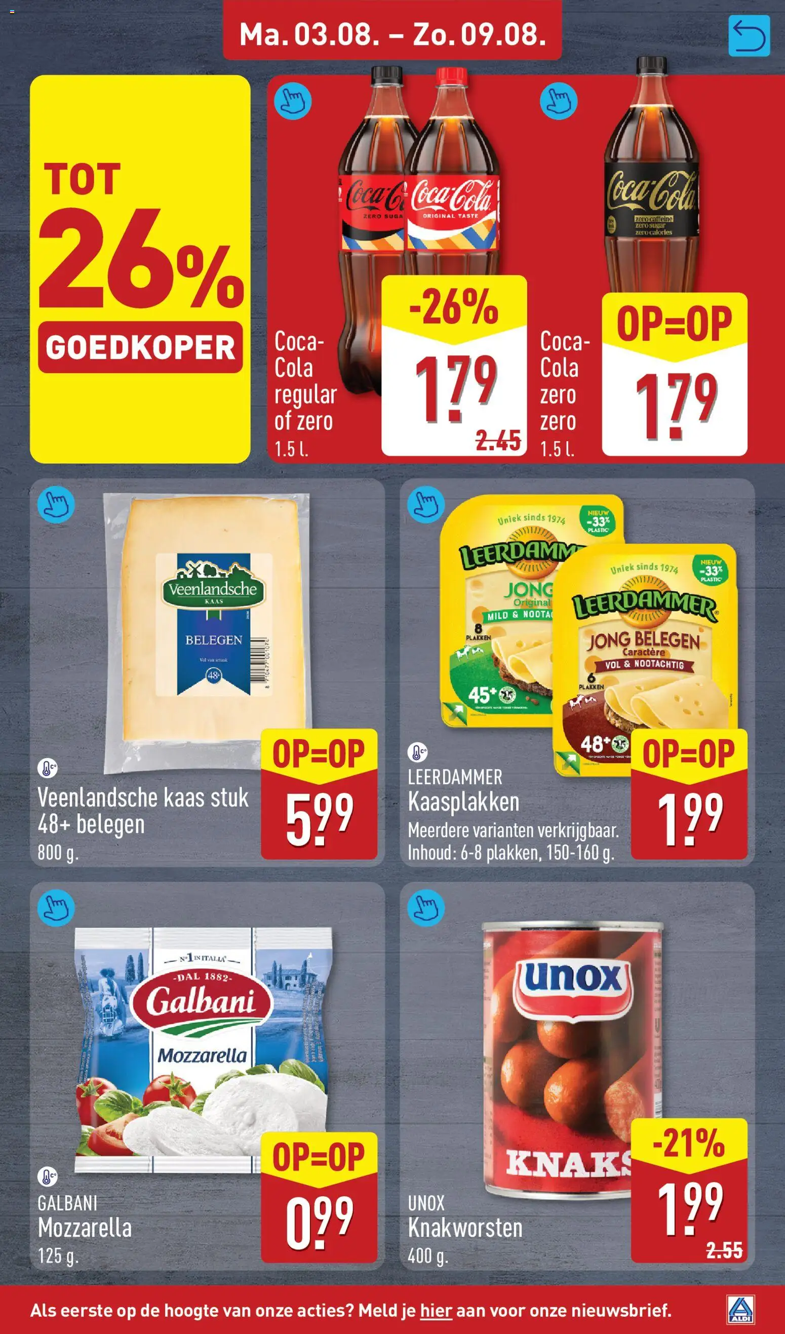 {H1} | Pagina: 17 | Producten: Coca-Cola Zero, Kaas, Coca Cola, Mozzarella