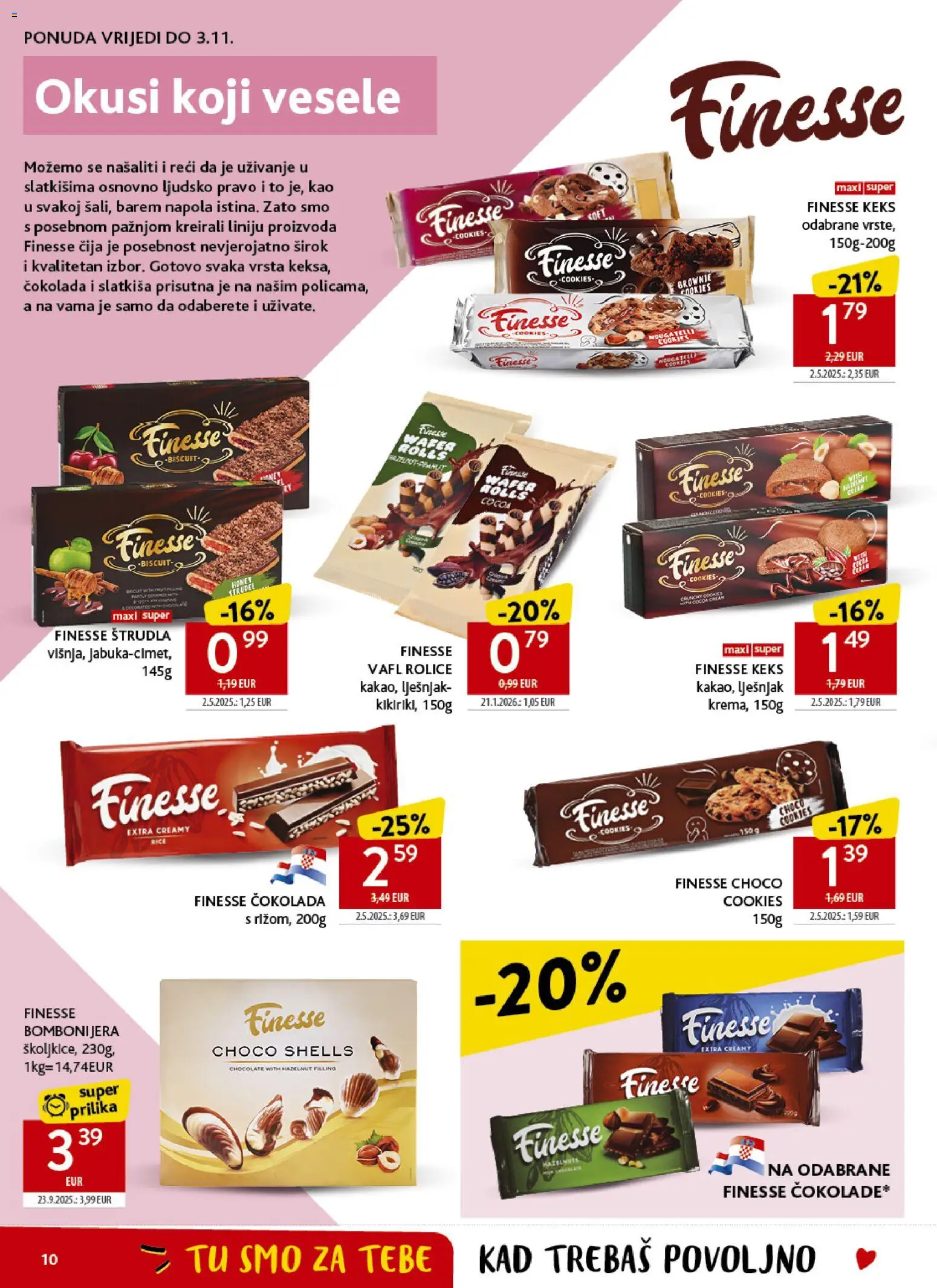 Konzum HR akciós ujság - amely érvényes a következő dátumtól: 2026.10.21. | Oldal: 10 | Termékek: Brownie