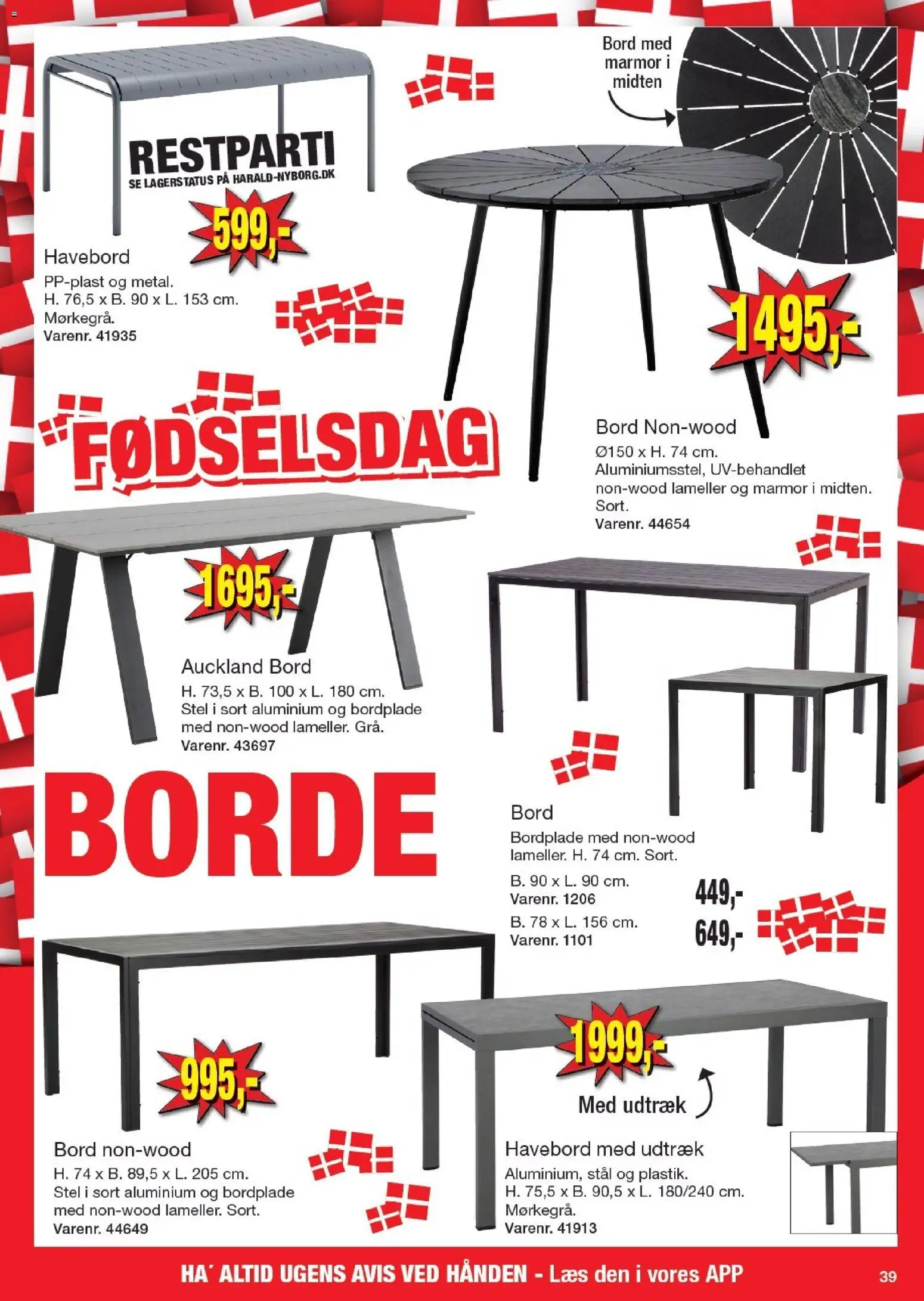Harald Nyborg tilbudsavis – gyldig fra 21.05.2026 | Side: 43 | Produkter: Bord