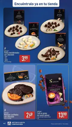 Vista previa NARANJAS CONFITADAS CON CHOCOLATE, Naranjas confitadas con chocolate negro (51% de cacao en el chocolate) válido desde el 05/10/2026 | Página: 50 | Productos: Café, Naranjas, Café en grano, Cacao