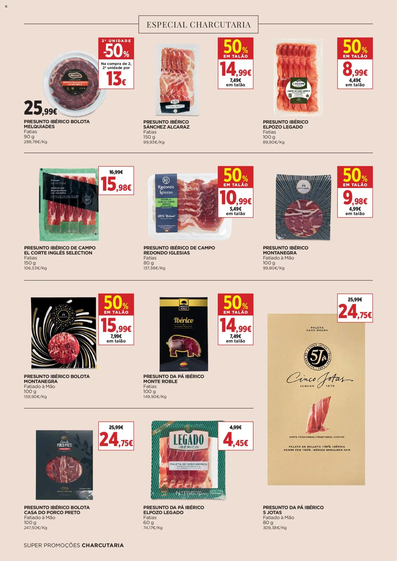El Corte Ingles folheto │ válido de 16/10/2026 | Página: 4 | Produtos: Presunto, Pá