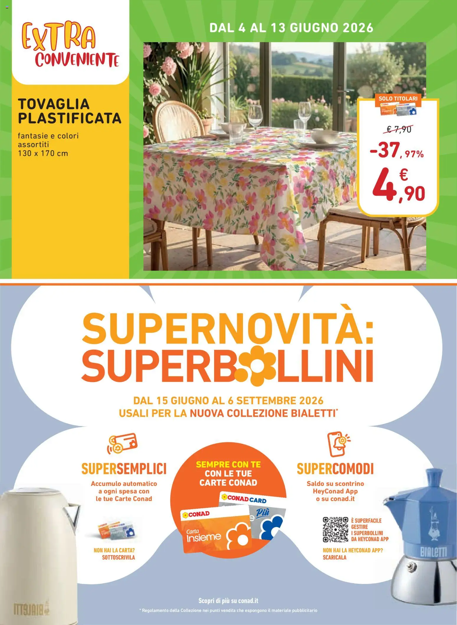 Volantino Conad del 04.06.2026 | Pagina: 17 | Prodotti: Tè, Tovaglia