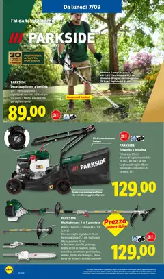 Anteprima del volantino Lidl volantino valido a partire dal 03/09/2026 | Pagina: 32 | Prodotti: Taglio, Olio, Tagliasiepi, Contenitore