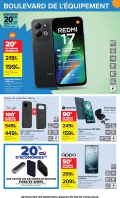 Carrefour - Prévisualisation de Pack smartphone G06 128Go + buds, Pack smartphone G06 128Go + buds, • Batterie de 5200mAh, • Processeur MédiaTek Helio G81 extrême, • Octa core cadencé à 2GHz, Garantie légale 2 ans valide à partir de 22/09/2026 | Page: 89 | Produits: Smartphone, Appareil photo, Batterie
