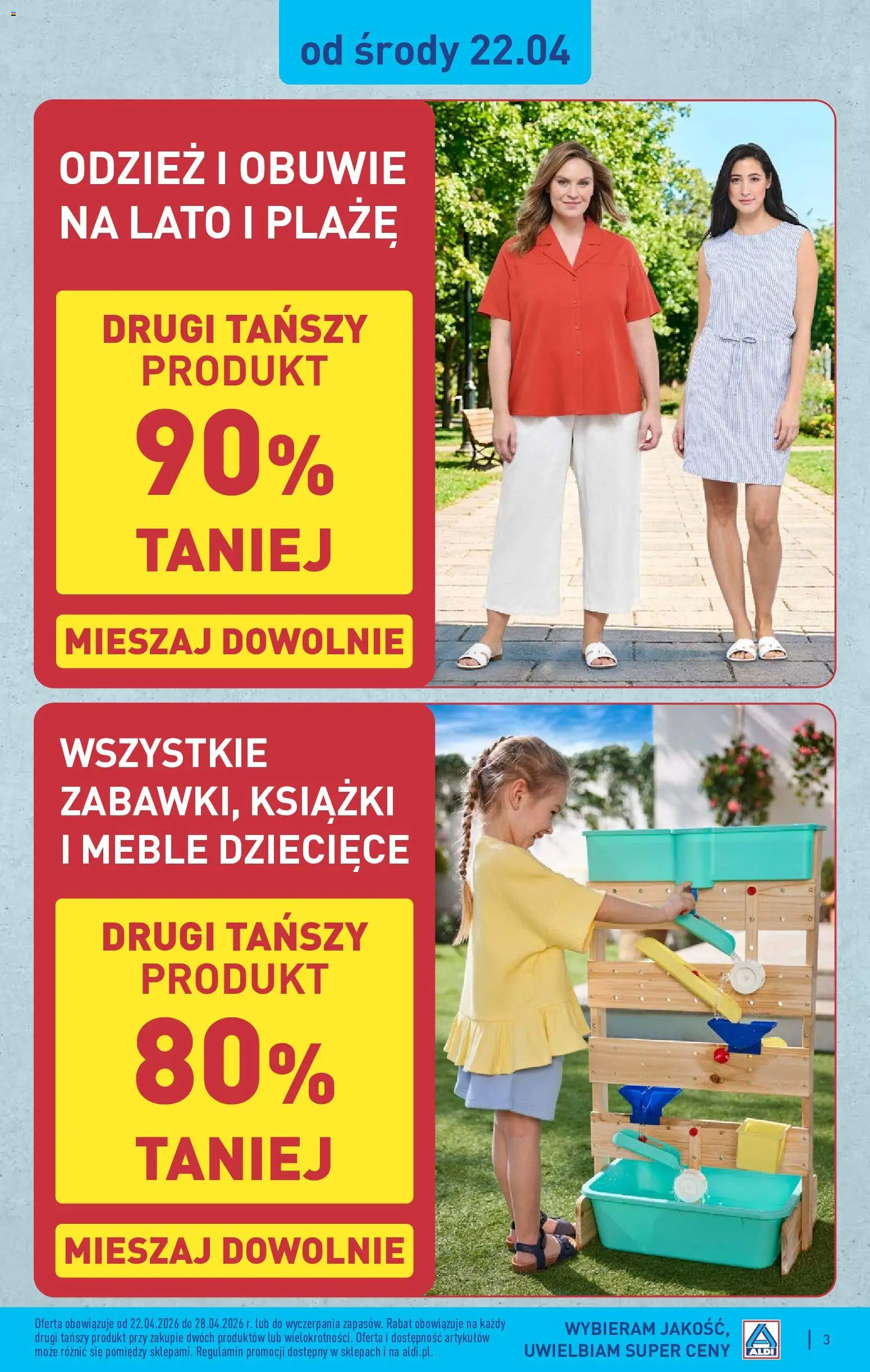 Aldi Polsko leták - Artykuły przemysłowe i tekstylia od 22.04.2026 | Strana: 3