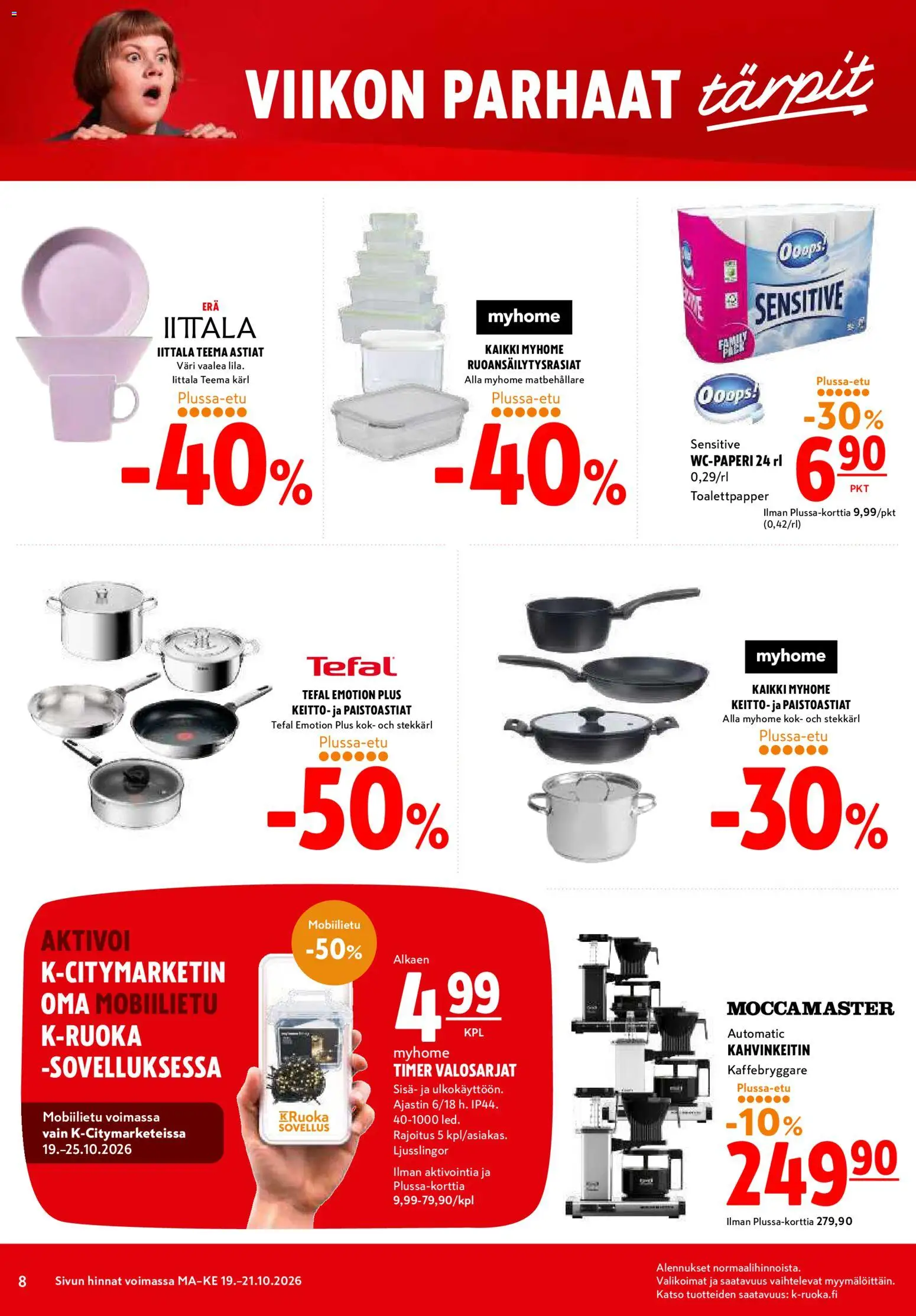 K-Citymarket tarjoukset – voimassa 19/10/2026 alkaen | Sivu: 8
