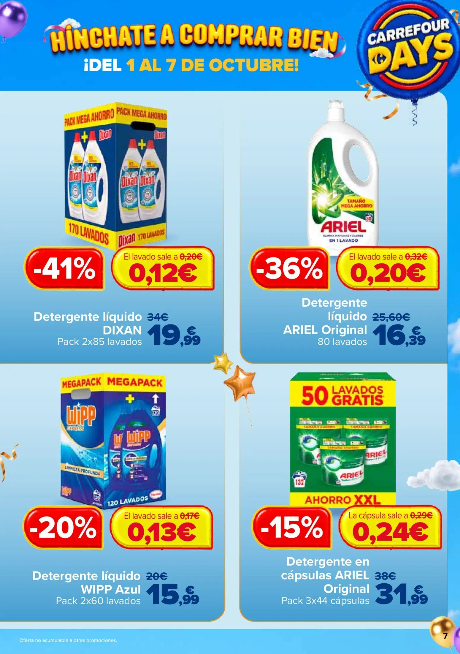 Carrefour Days │ válido desde el 01/10/2026 | Página: 7 | Productos: Cápsulas, Detergente, Detergente líquido