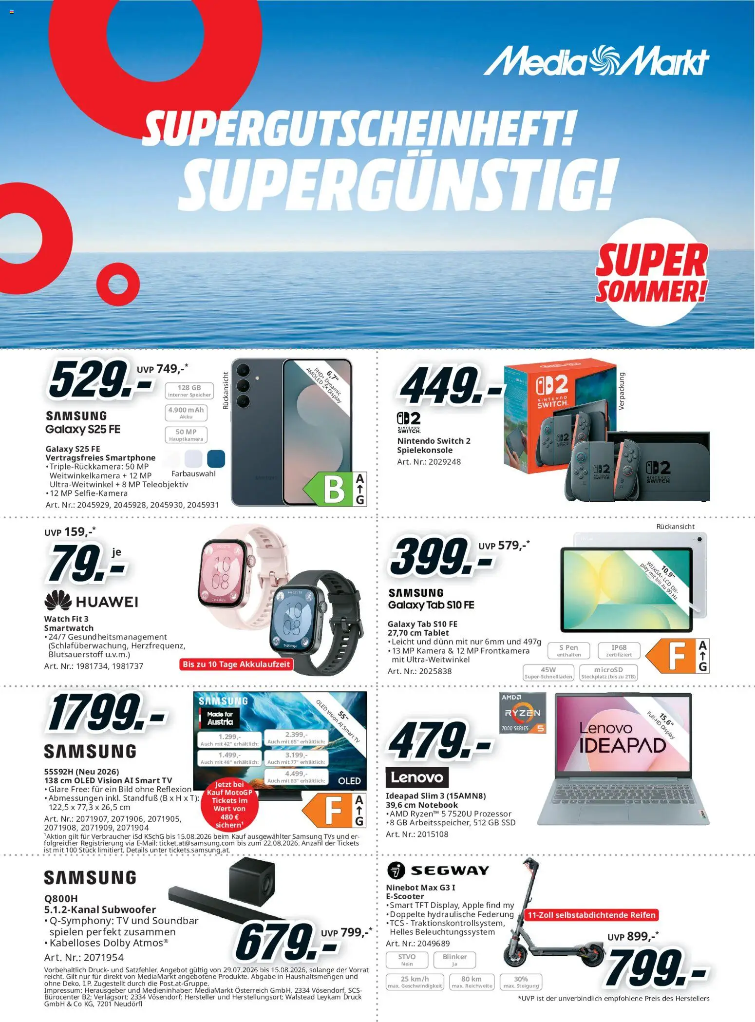 Media Markt Angebote gültig ab 29.07.2026 | Seite: 1
