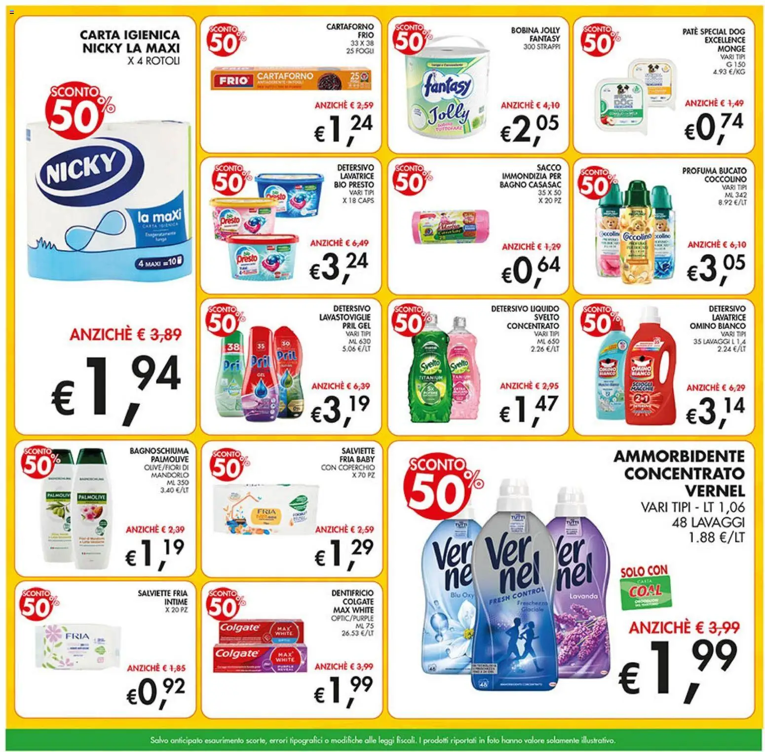 Volantino Coal del 10/09/2026 | Pagina: 5 | Prodotti: Carta igienica, Ammorbidente, Lavastoviglie, Bagno