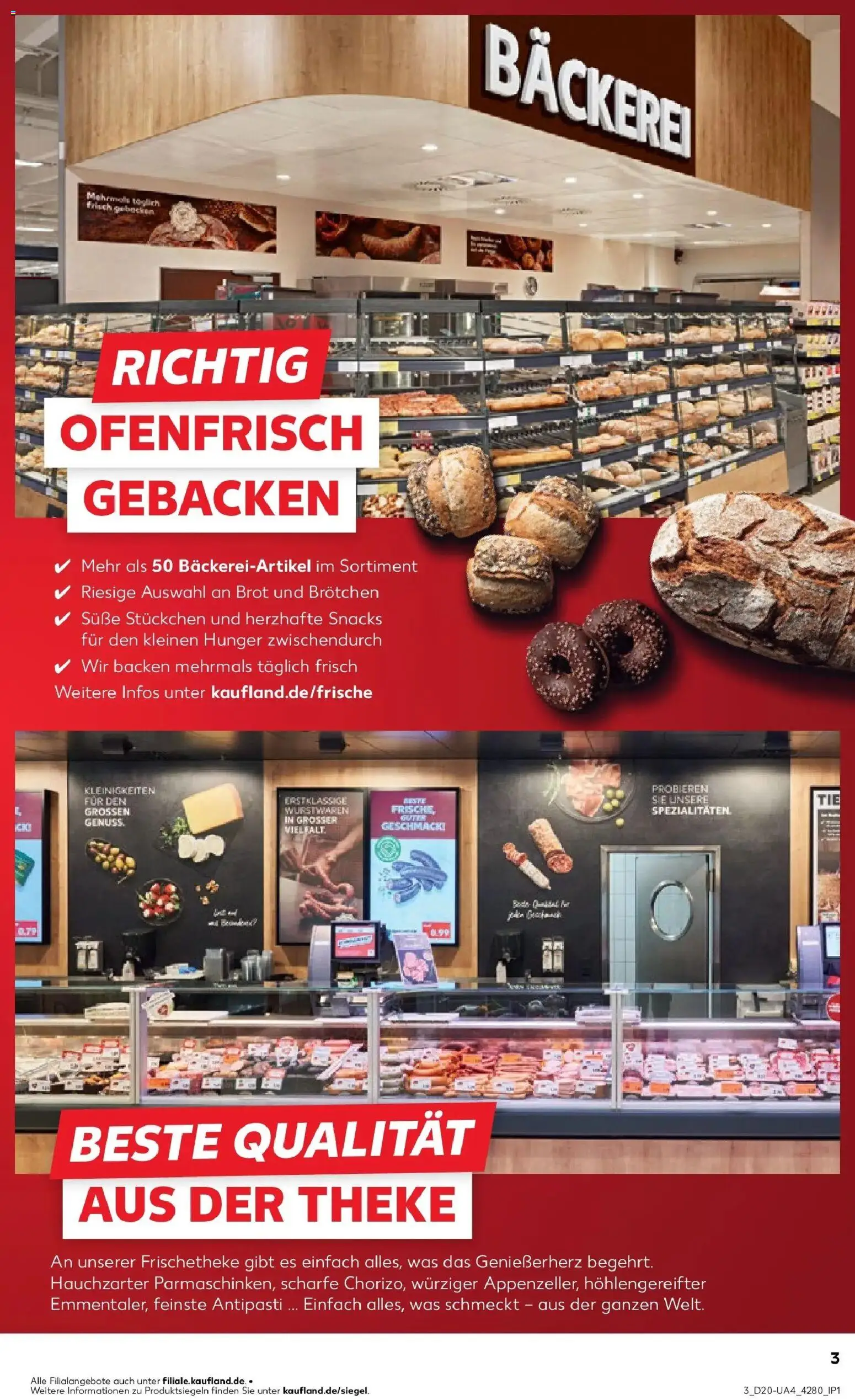 Kaufland Prospekt Eriskirch – gültig ab 15.05.2026 | Seite: 3 | Produkte: Bäckerei, Theke, Brot