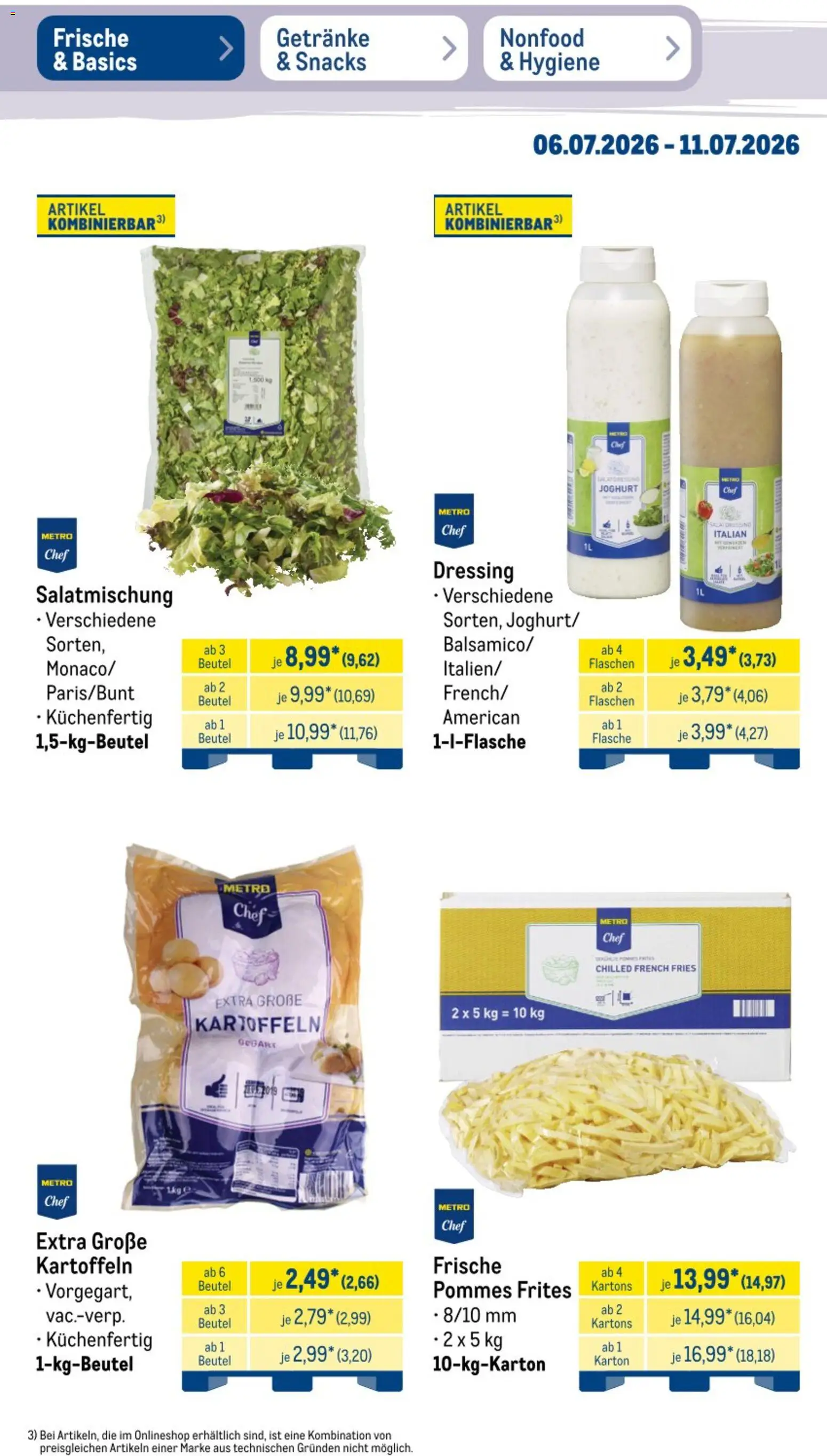 Metro Non Food & Hygiene – gültig ab 06.07.2026 | Seite: 39 | Produkte: Heidelbeeren, Avocado, Mango
