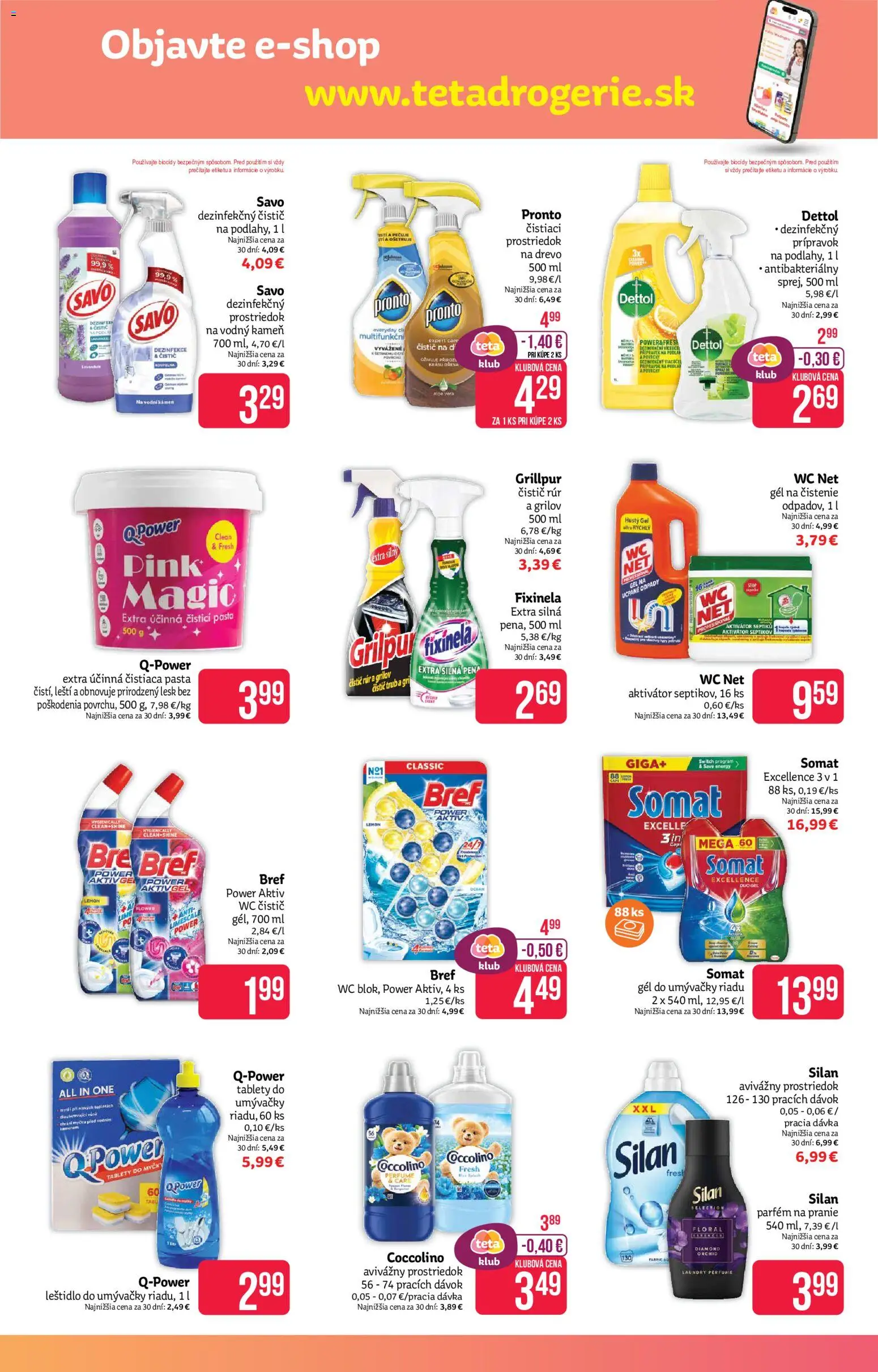 Nové Teta drogerie akcie – leták je platný od 03.08.2026 | Strana: 15 | Produkty: Wc, Parfém, Silan, Coccolino