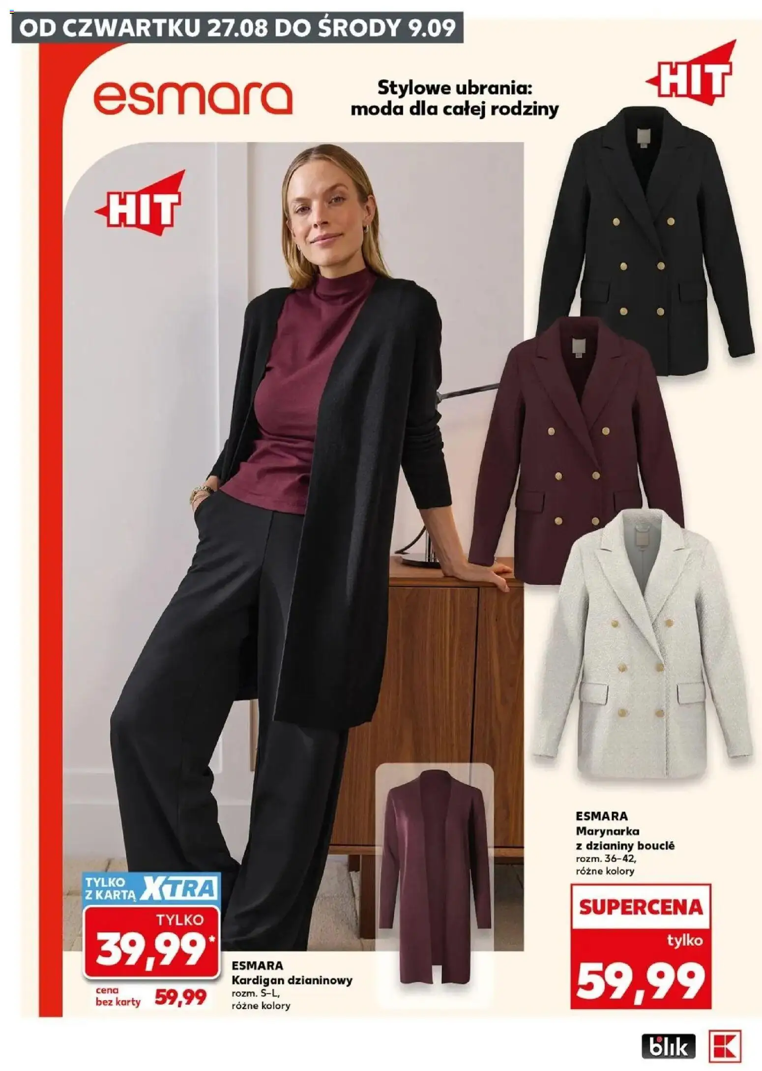 Kaufland gazetka - Mocny start od 31.08.2026 - od jutra PDF | Strona: 26 | Produkty: Ubrania, Karta, Kardigan