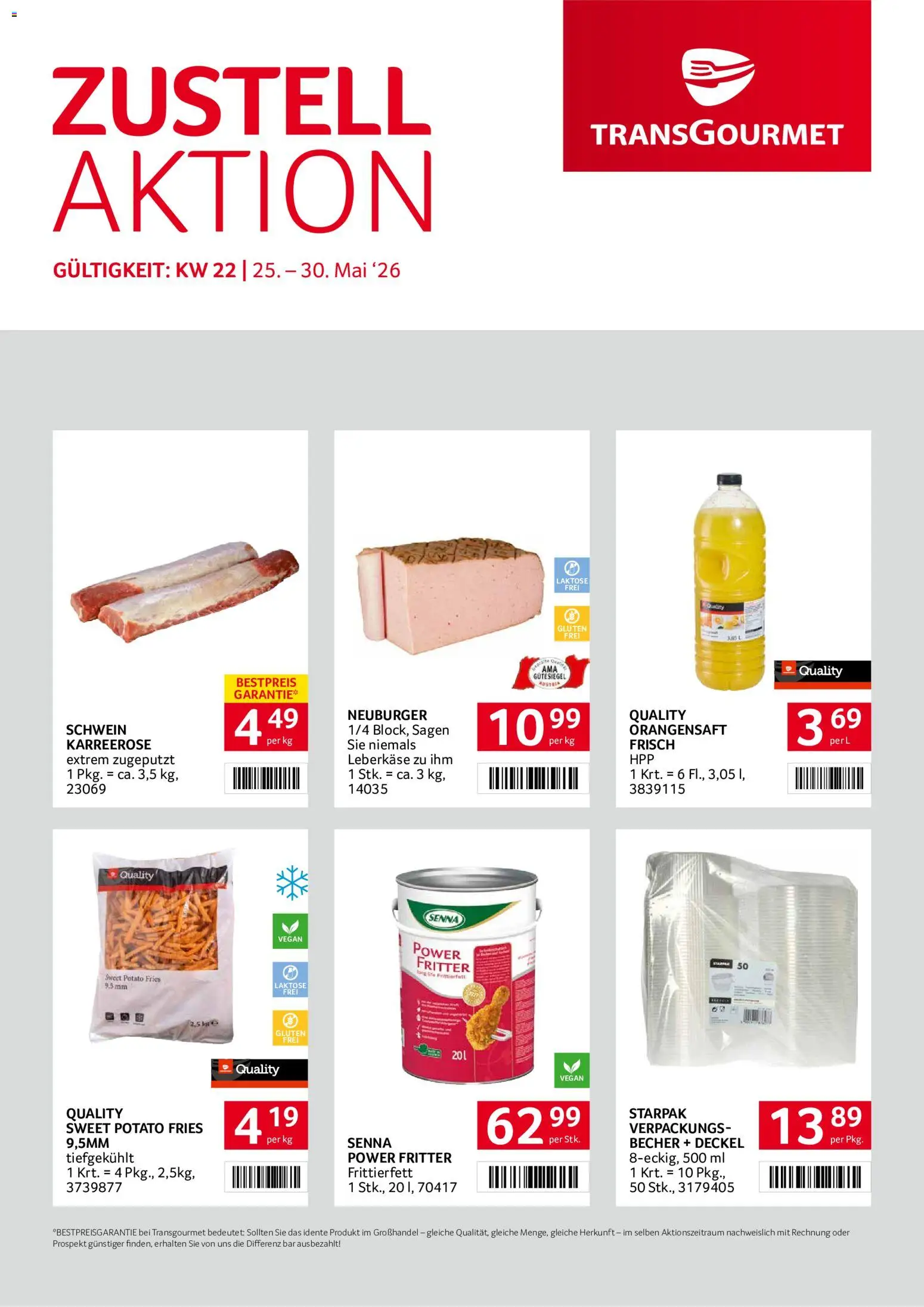 Transgourmet Zustellaktion gültig ab 25.05.2026 | Seite: 1