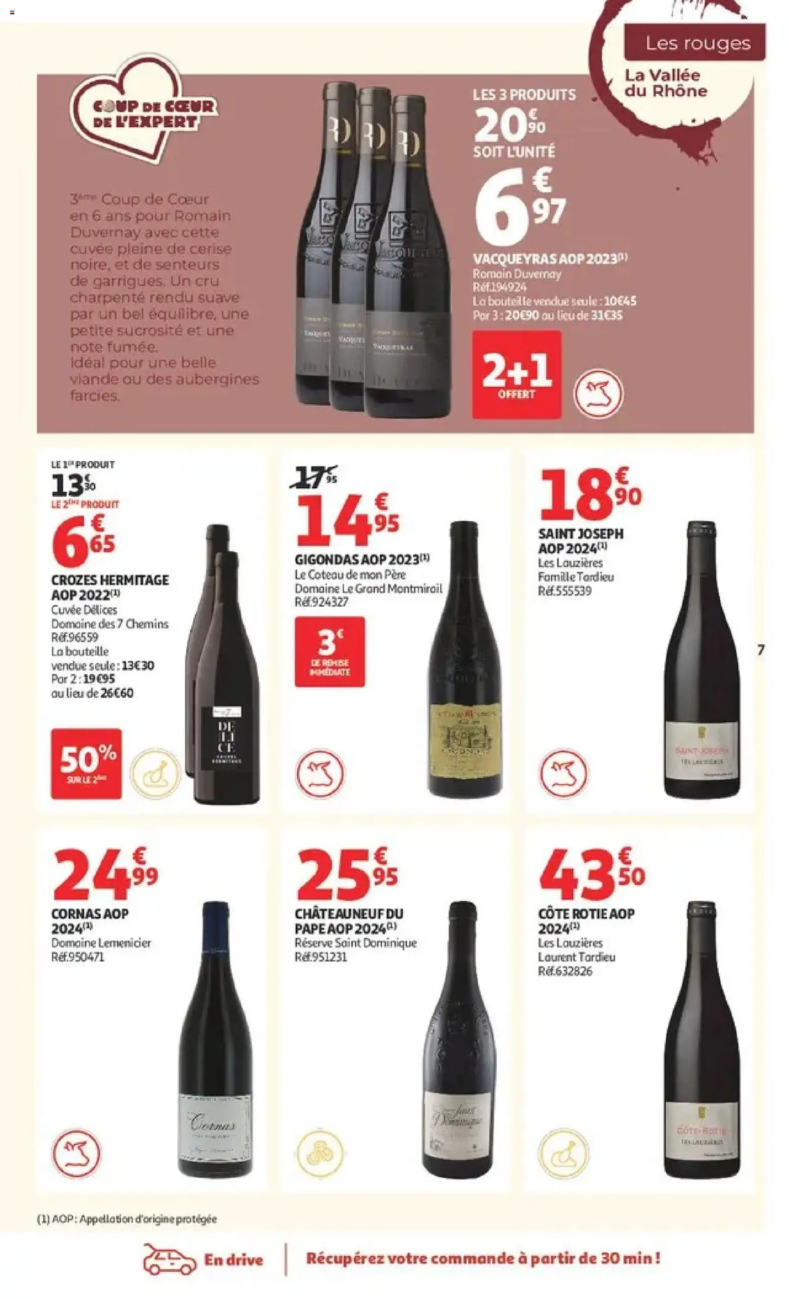 {H1} | Page: 7 | Produits: Bouteille, Aubergines, Chateauneuf du pape, Cerise