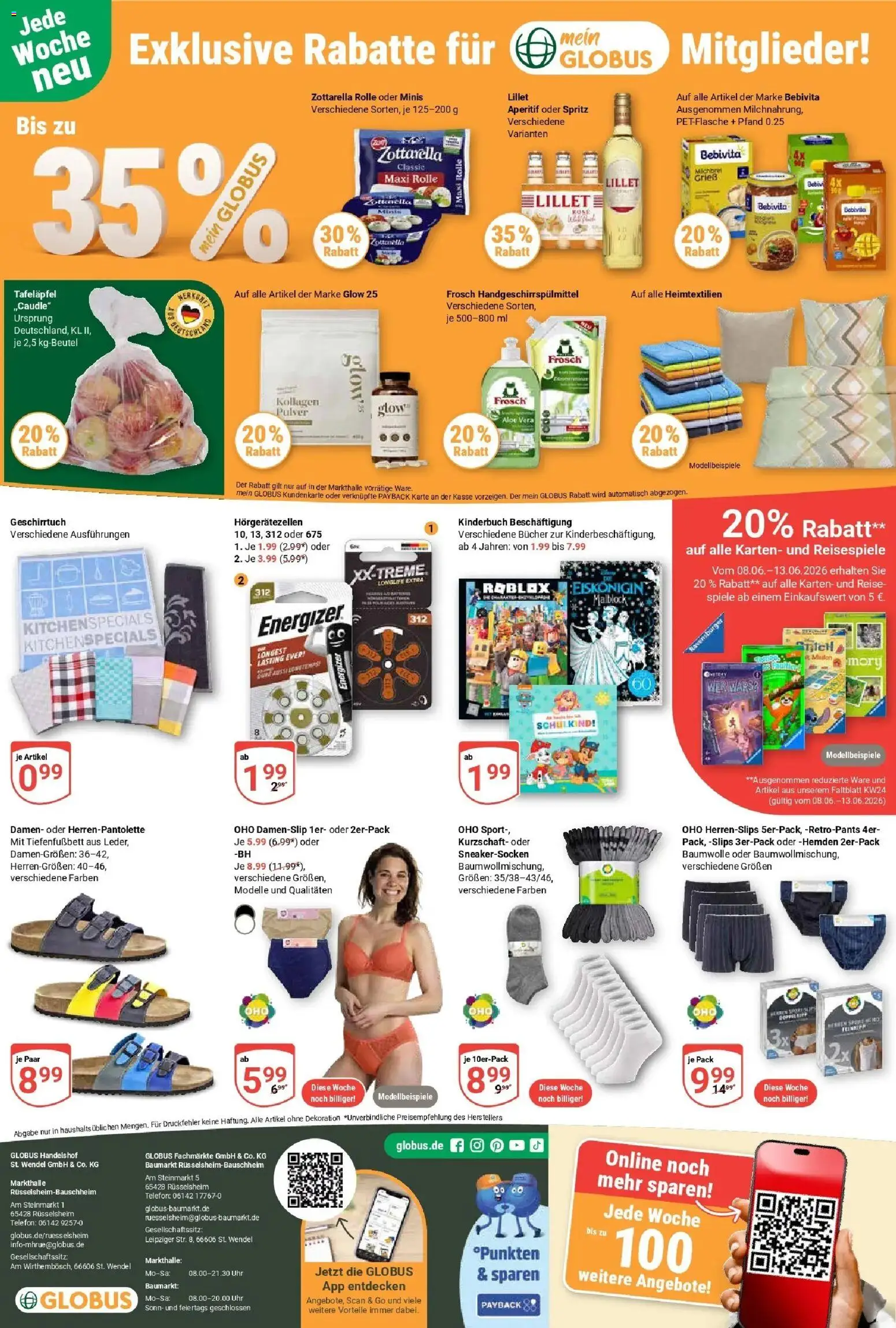 Globus Prospekt Rüsselsheim – gültig ab 08.06.2026 | Seite: 28 | Produkte: Lillet, Telefon, Uhr