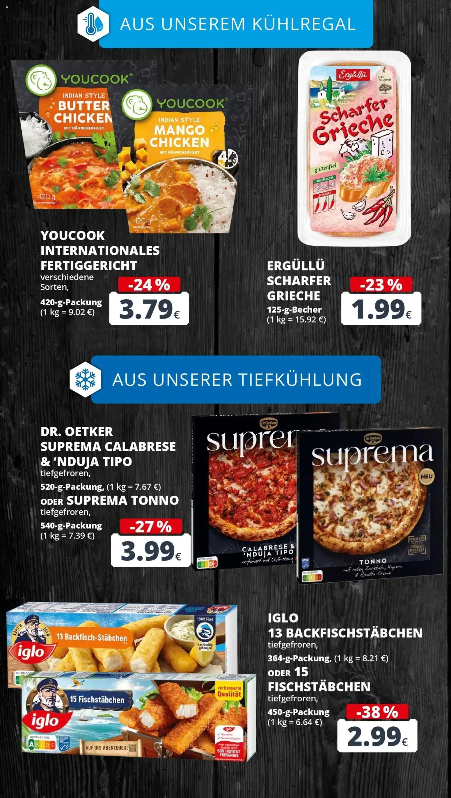 REWE Prospekt ab 31.08.2026 zum Blättern » Angebote | Seite: 16 | Produkte: Butter, Iglo, Fischstabchen, Mango