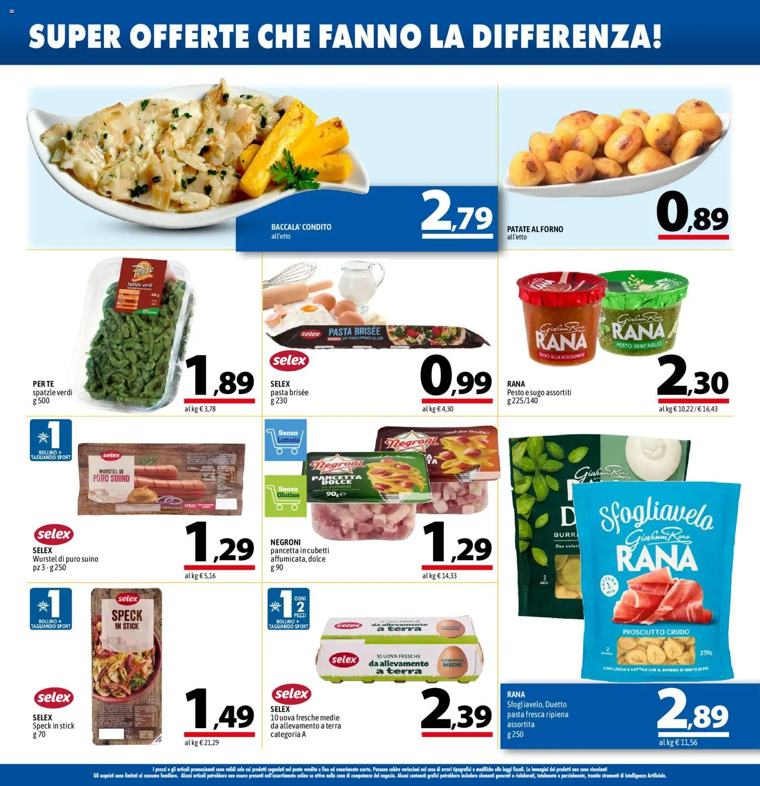 Volantino A&O del 17/09/2026 | Pagina: 6 | Prodotti: Spatzle, Tè, Forno, Sugo