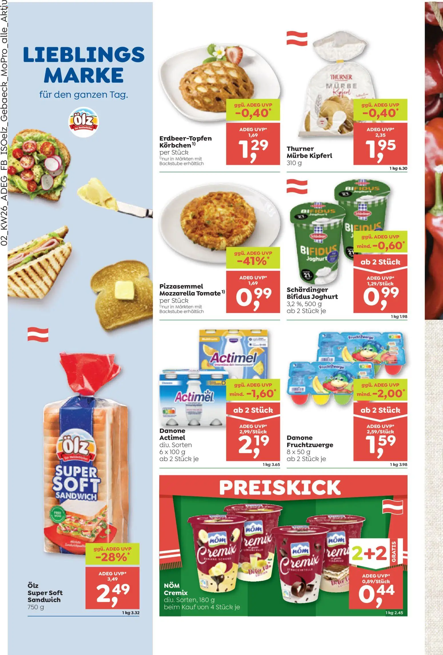 ADEG Flugblatt gültig ab 25.06.2026 | Seite: 2 | Produkte: Joghurt