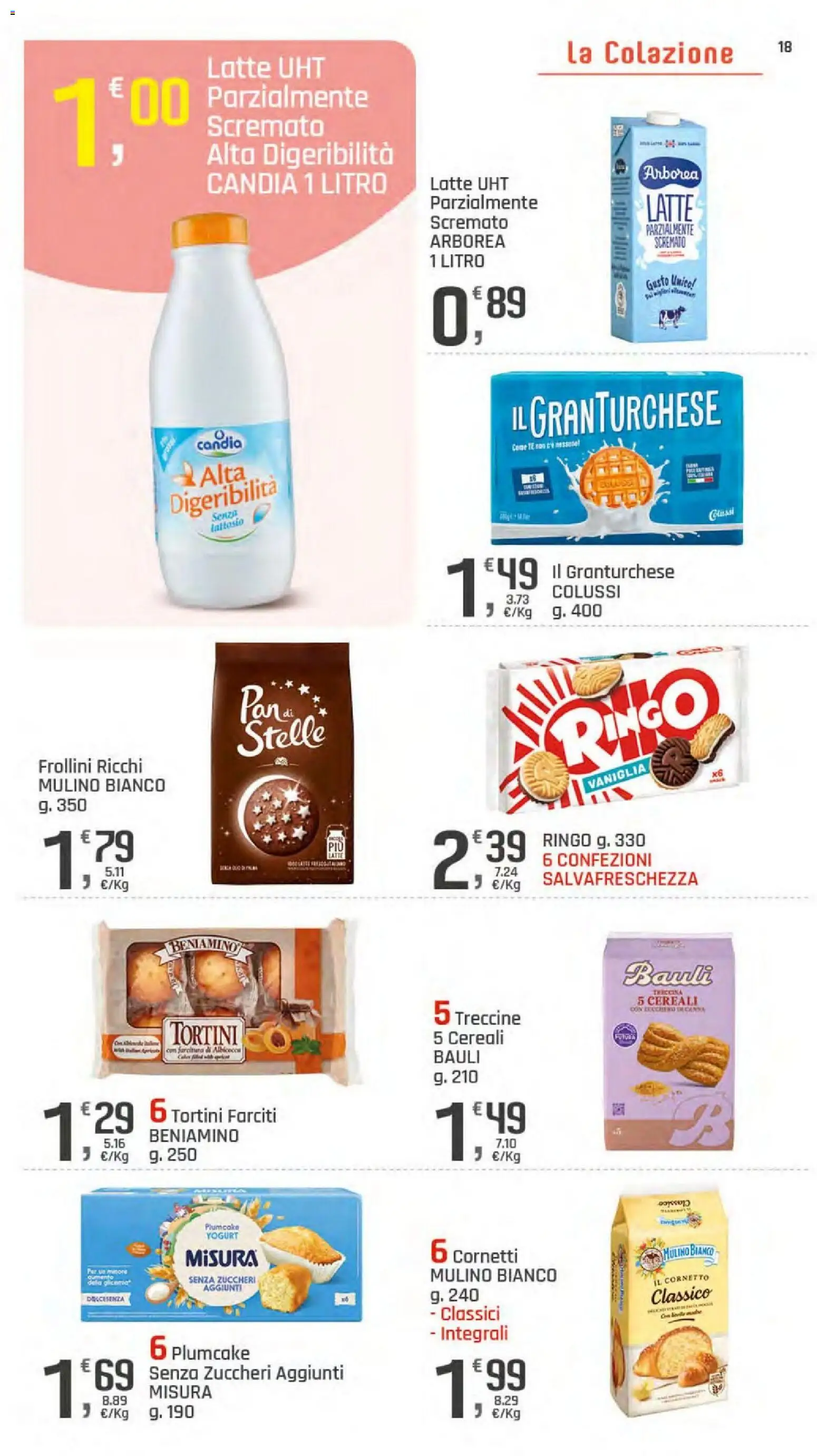 Volantino DOK del 23/07/2026 | Pagina: 18 | Prodotti: Tè, Cornetto, Plumcake, Frollini