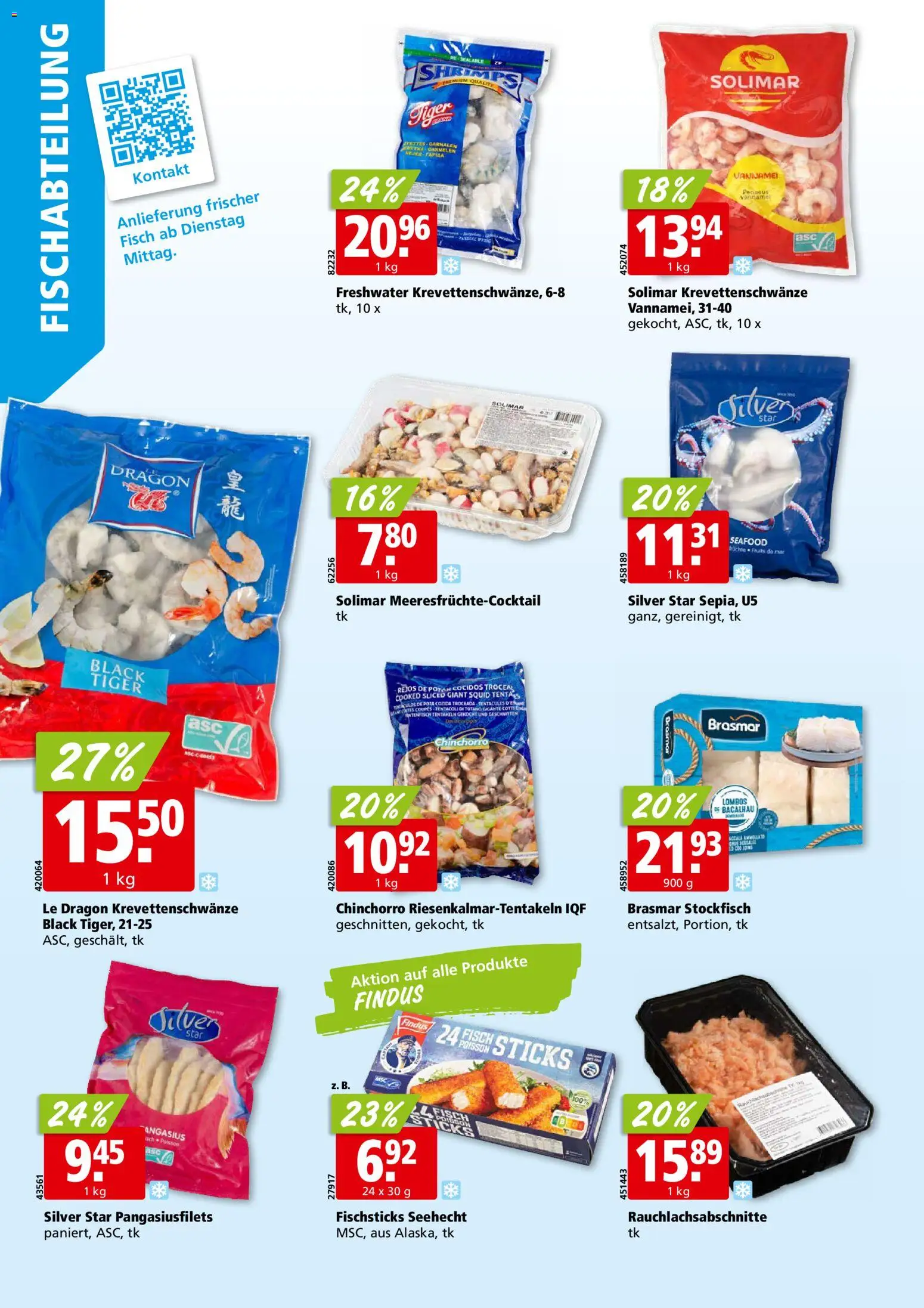 Aligro aktionen – gültig ab 01.06.2026 | Seite: 4 | Produkte: Garnelen, Tintenfisch, Fisch, Früchte
