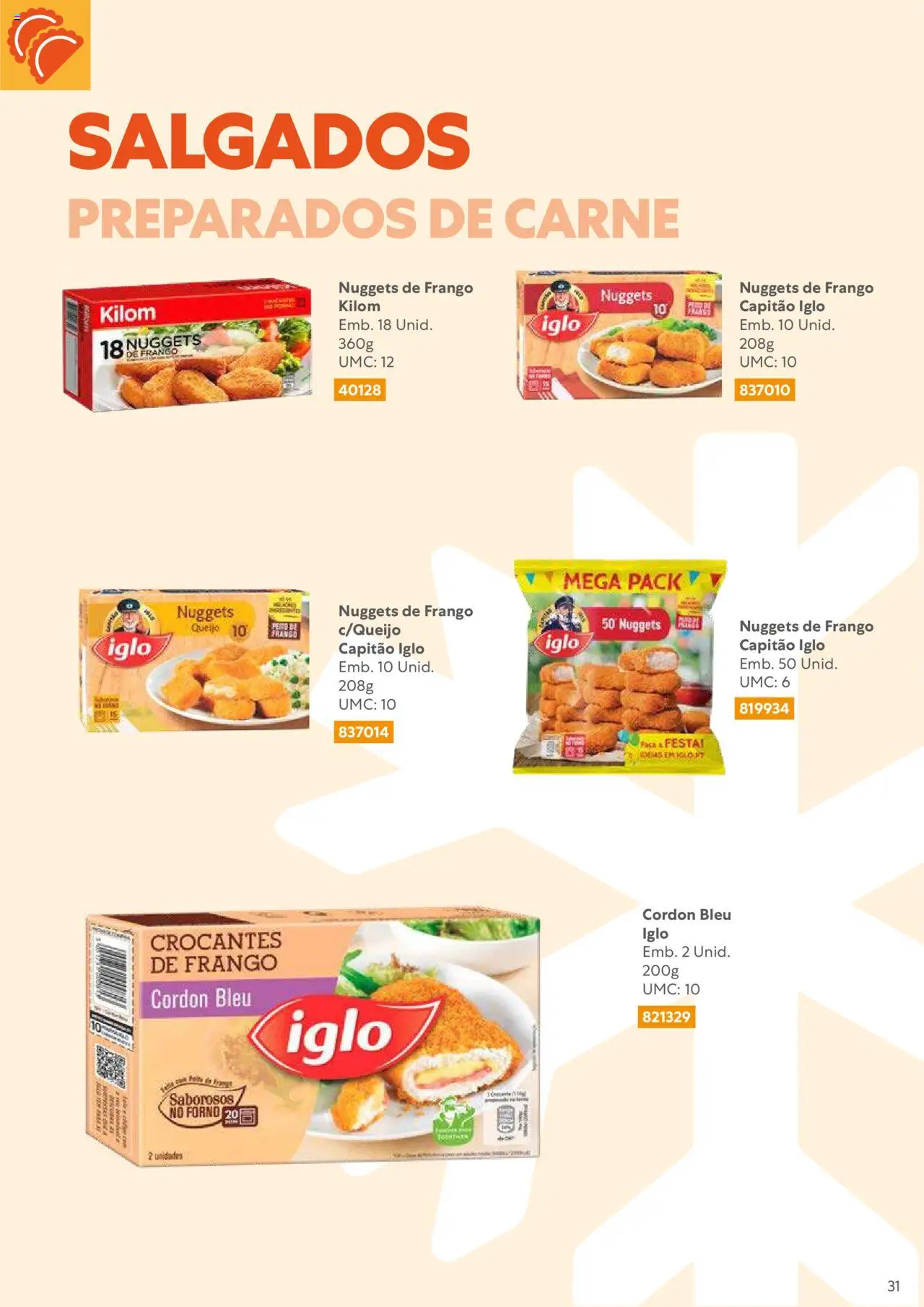 Recheio Congelados │ válido de 01/02/2024 | Página: 31 | Produtos: Forno, Nuggets de frango, Frango, Carne