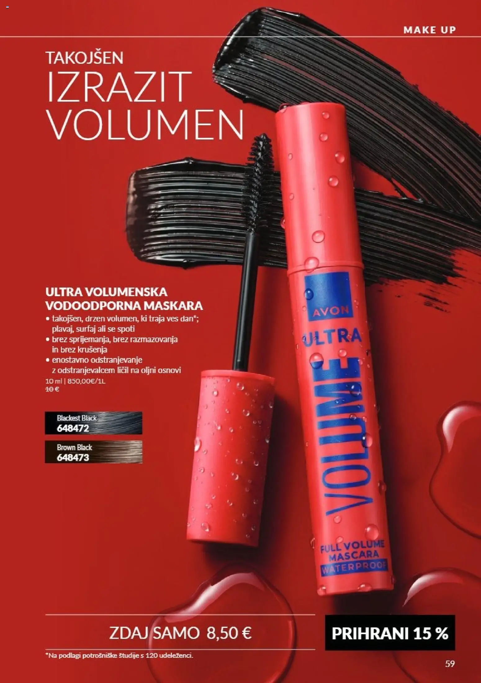Novi Avon katalog ponudbe – veljaven od 01.11.2026 | Stran: 59 | Izdelki: Maskara