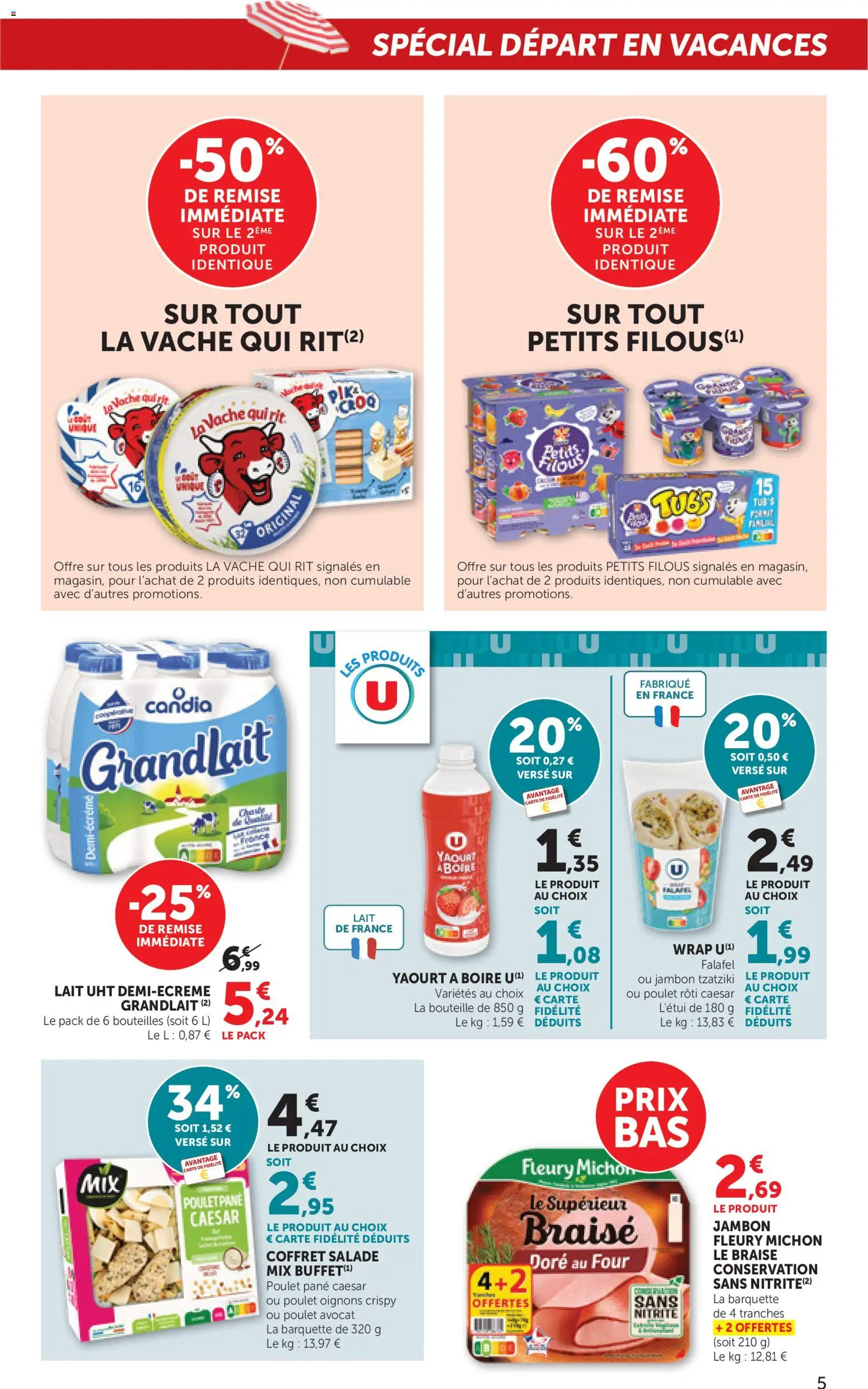 {H1} | Page: 5 | Produits: Avocat, Four, Lait, Yaourt