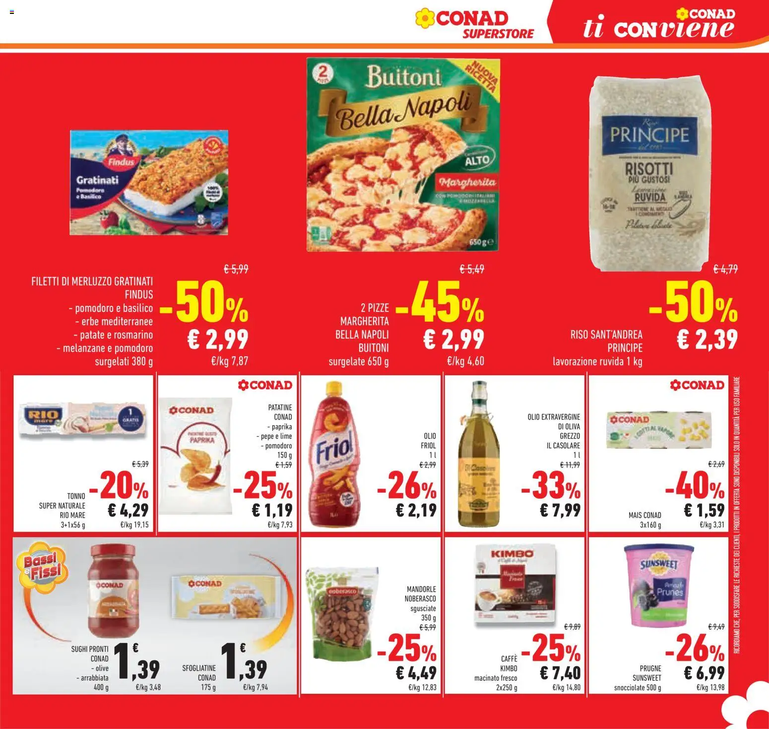 Volantino Conad del 12/08/2026 | Pagina: 27 | Prodotti: Riso, Merluzzo, Olive, Melanzane