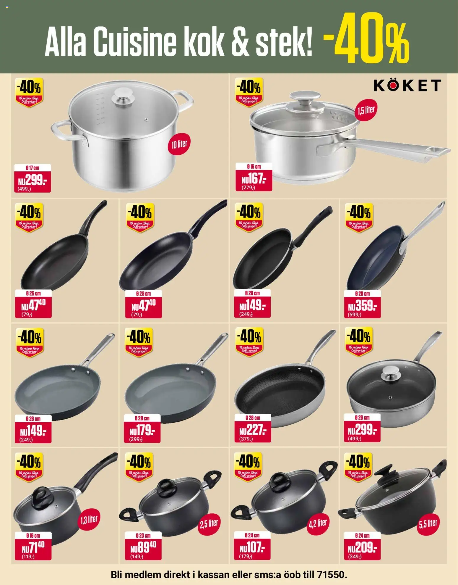 ÖoB reklamblad aktuell från 17/08/2026 | Sida: 10 | Produkter: Lock, Stek, Stekpanna