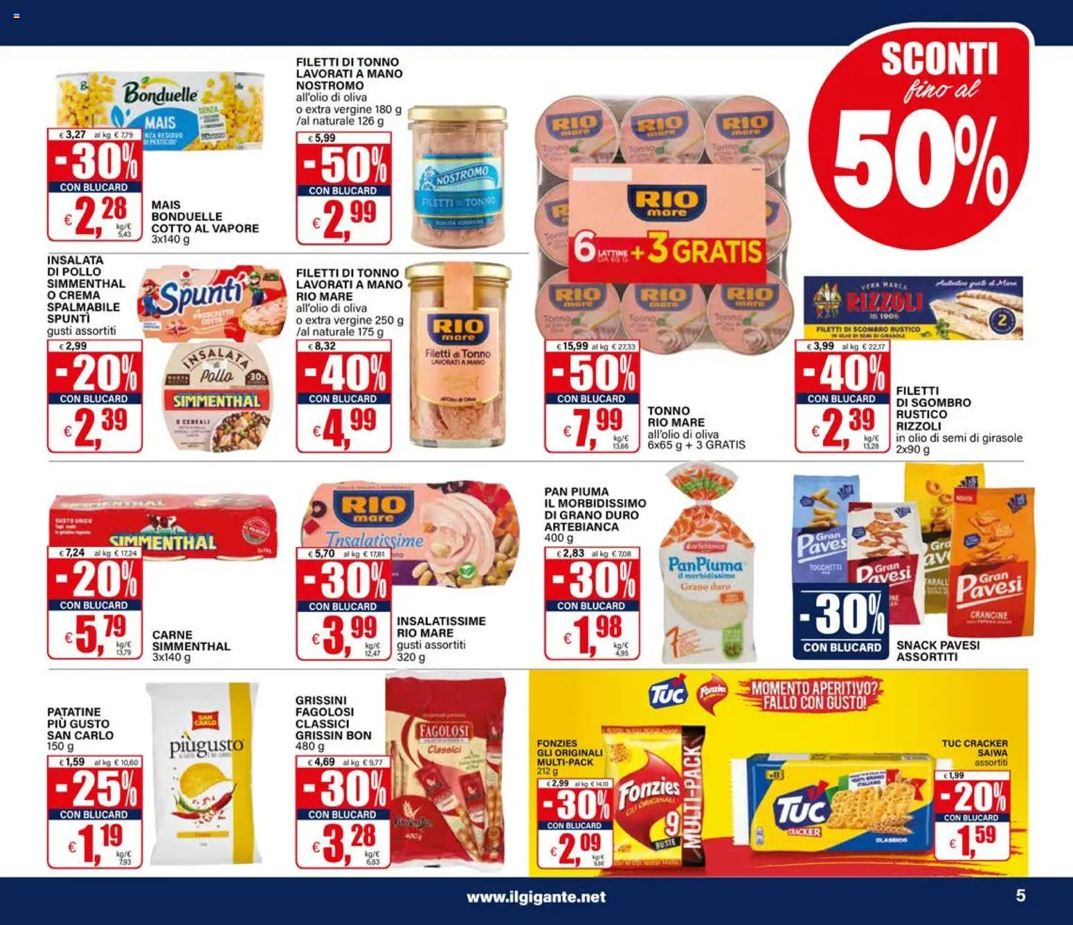 Volantino Il Gigante del 10/09/2026 | Pagina: 5 | Prodotti: Crema, Cereali, Mais, Olio di semi di girasole